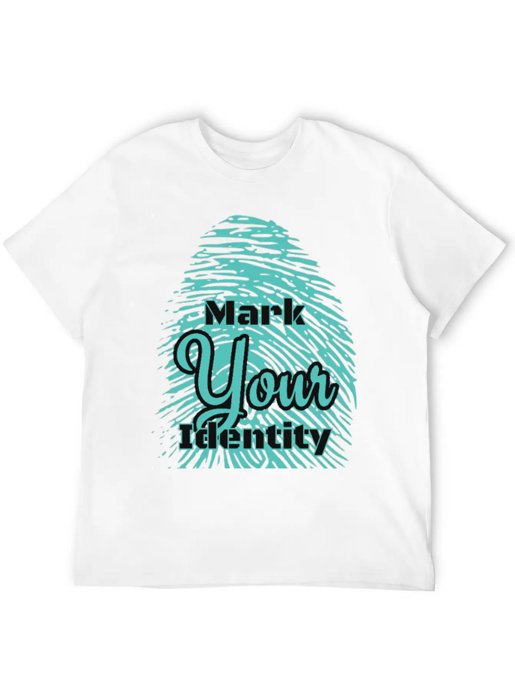 Mark Your Identity Unisex Short Sleeve Soft Cotton T-Shirt – Casual Everyday Wear