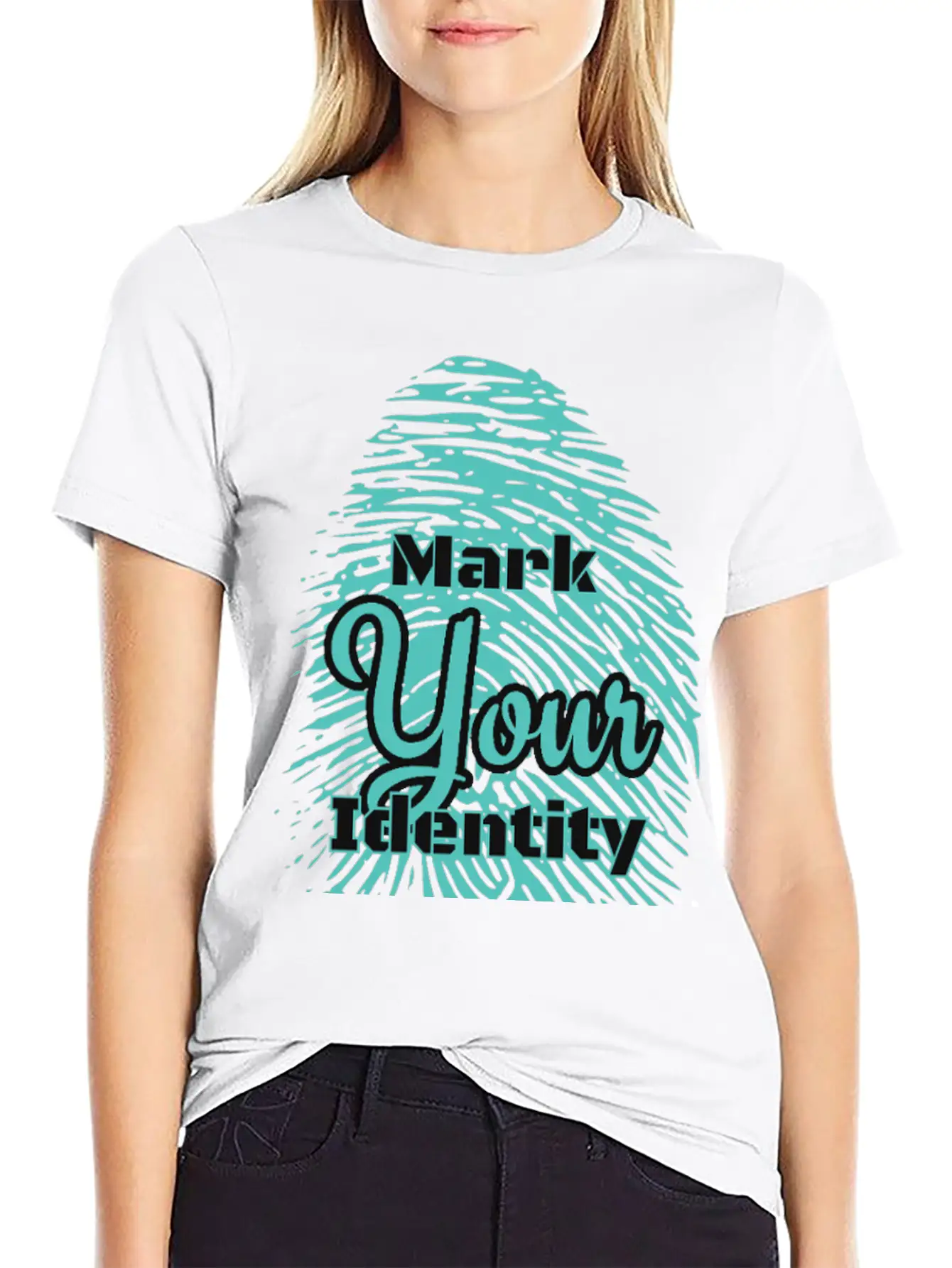 Mark Your Identity Unisex Short Sleeve Soft Cotton T-Shirt – Casual Everyday Wear