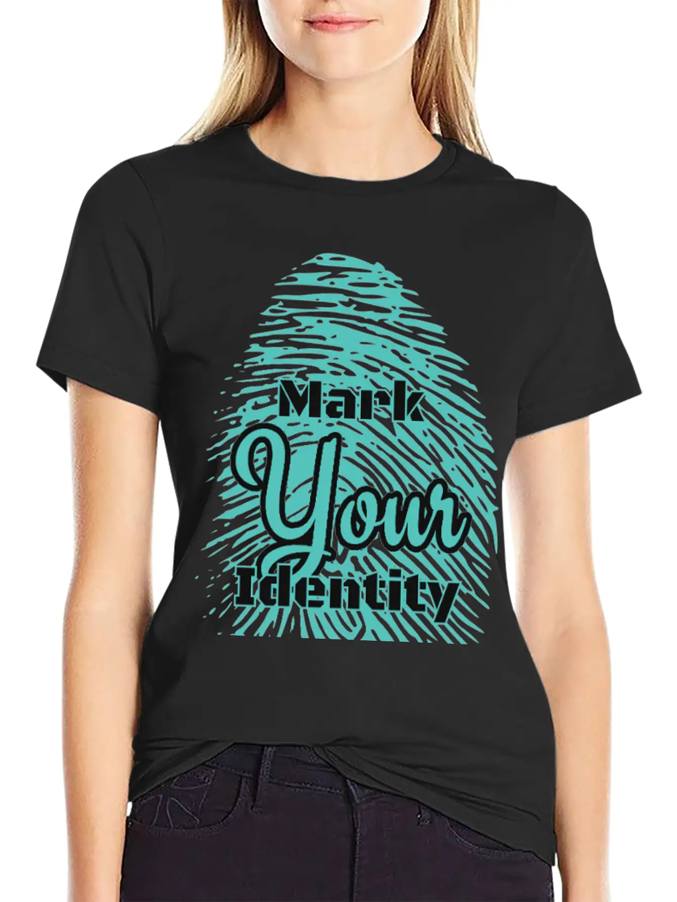 Mark Your Identity Unisex Short Sleeve Soft Cotton T-Shirt – Casual Everyday Wear