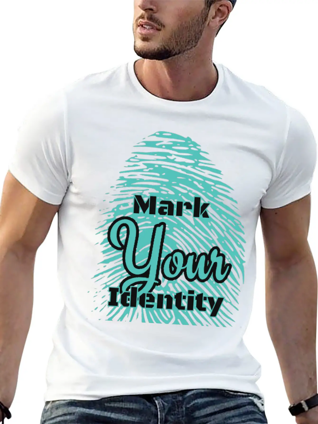 Mark Your Identity Unisex Short Sleeve Soft Cotton T-Shirt – Casual Everyday Wear