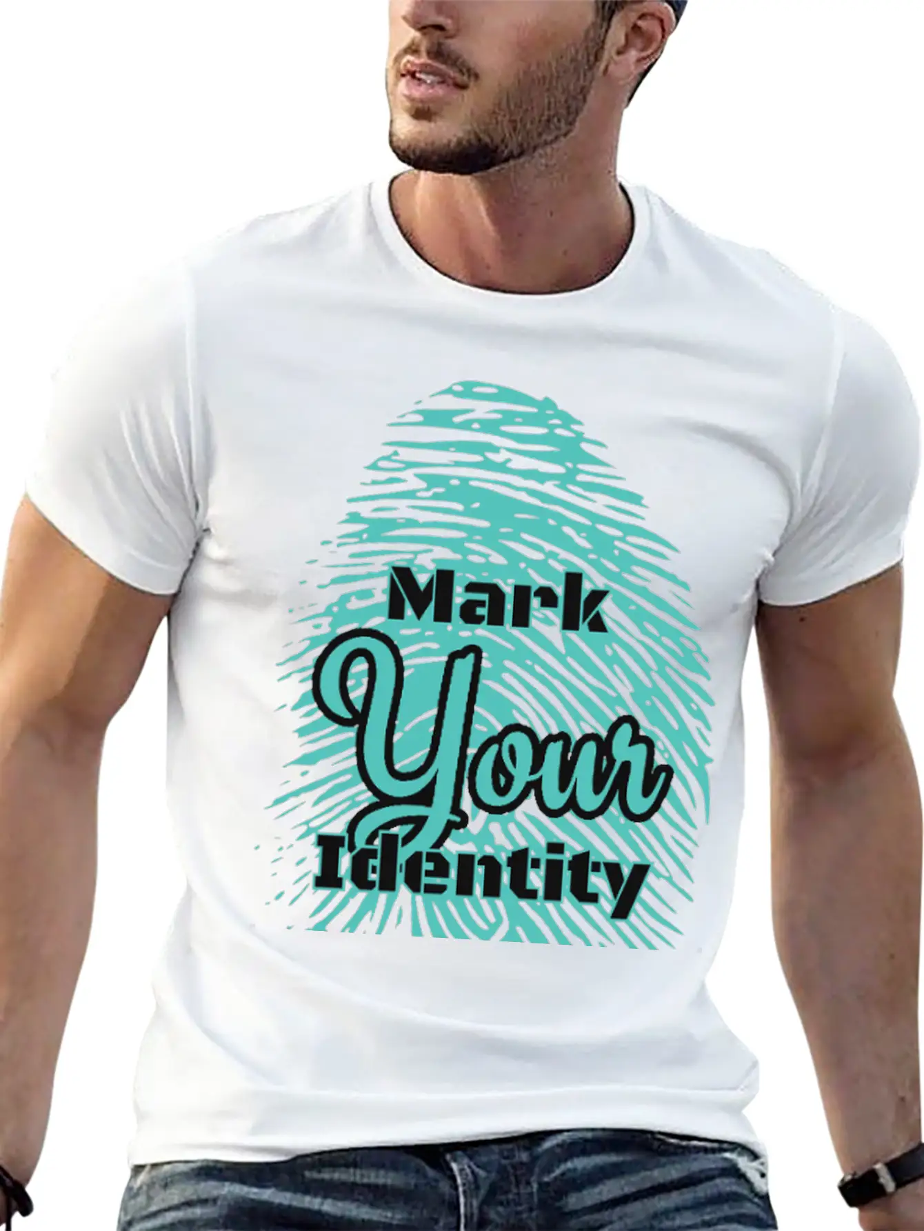 Mark Your Identity Unisex Short Sleeve Soft Cotton T-Shirt – Casual Everyday Wear
