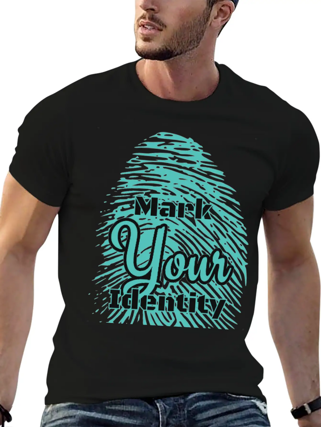 Mark Your Identity Unisex Short Sleeve Soft Cotton T-Shirt – Casual Everyday Wear