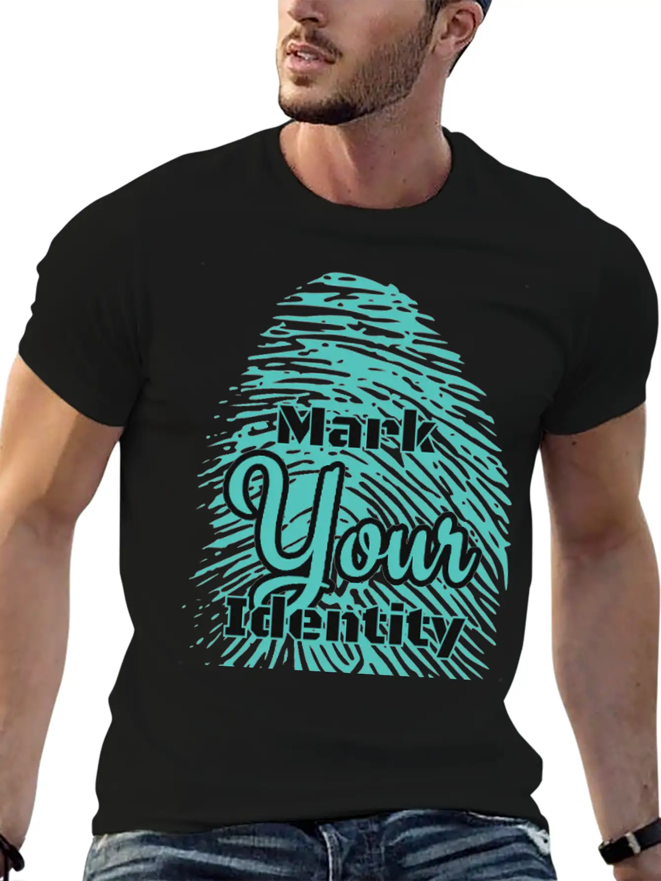 Mark Your Identity Unisex Short Sleeve Soft Cotton T-Shirt – Casual Everyday Wear