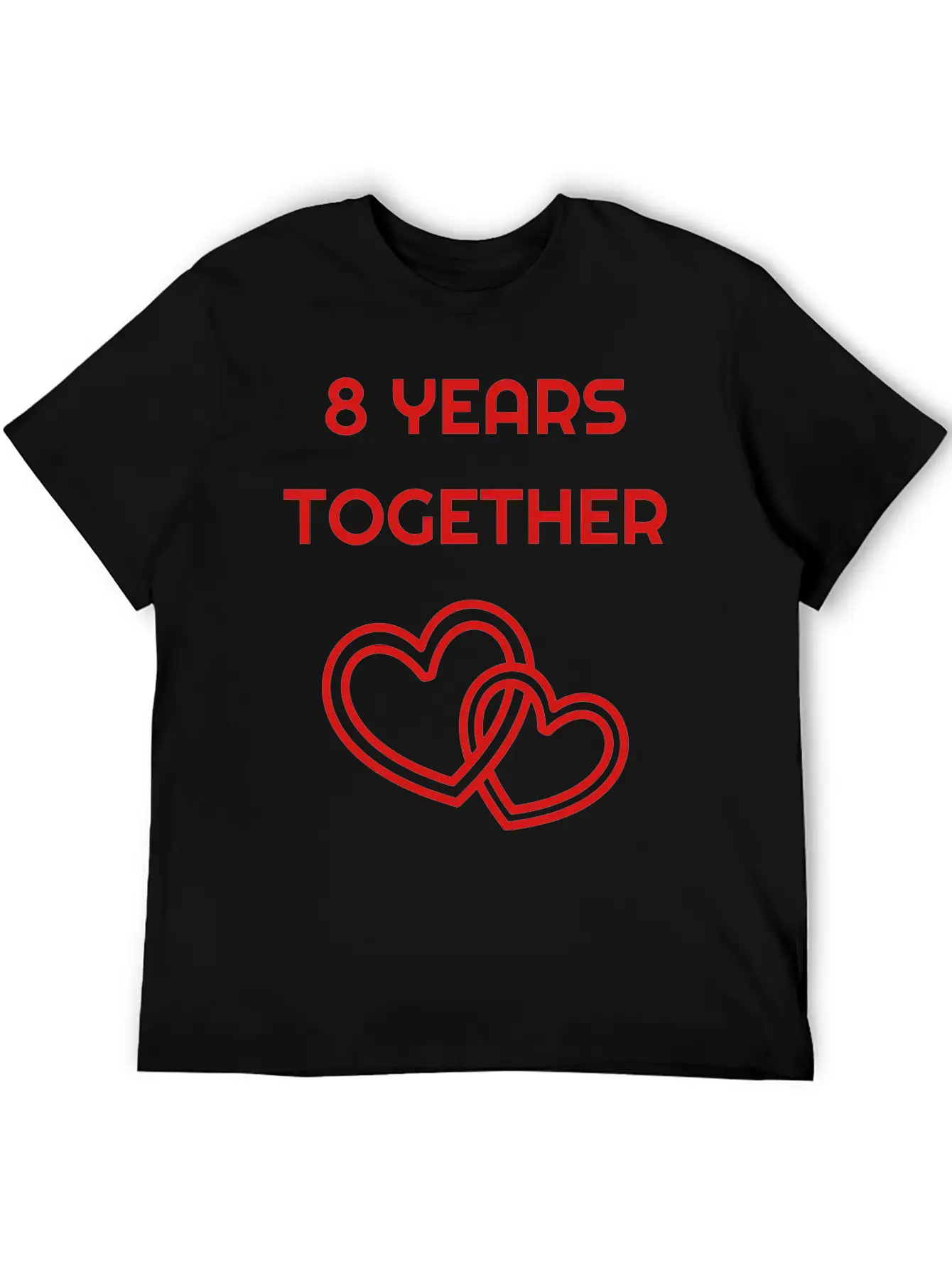 Marriage Mariage Wedding Anniversary 8 8th Bronze Unisex Short Sleeve Soft Cotton T-Shirt – Casual Everyday Wear