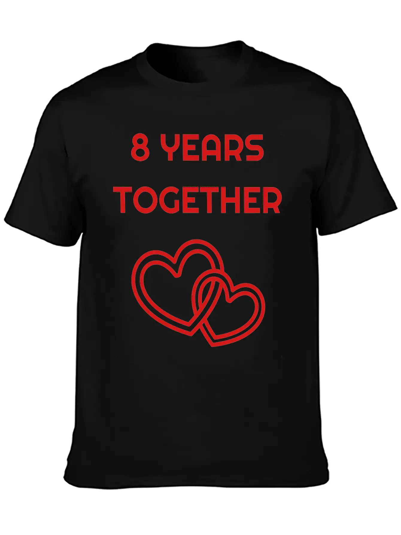 Marriage Mariage Wedding Anniversary 8 8th Bronze Unisex Short Sleeve Soft Cotton T-Shirt – Casual Everyday Wear