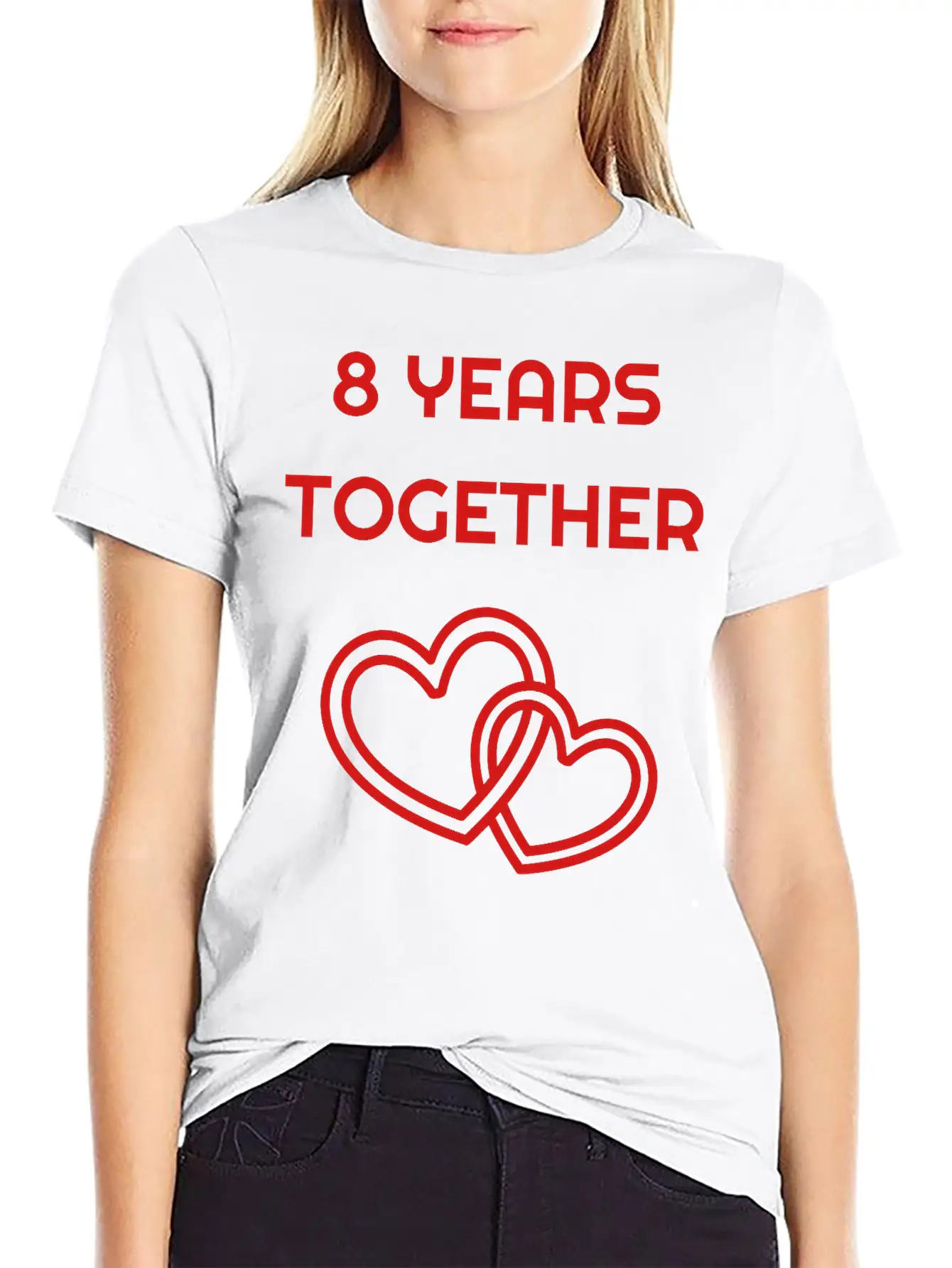 Marriage Mariage Wedding Anniversary 8 8th Bronze Unisex Short Sleeve Soft Cotton T-Shirt – Casual Everyday Wear