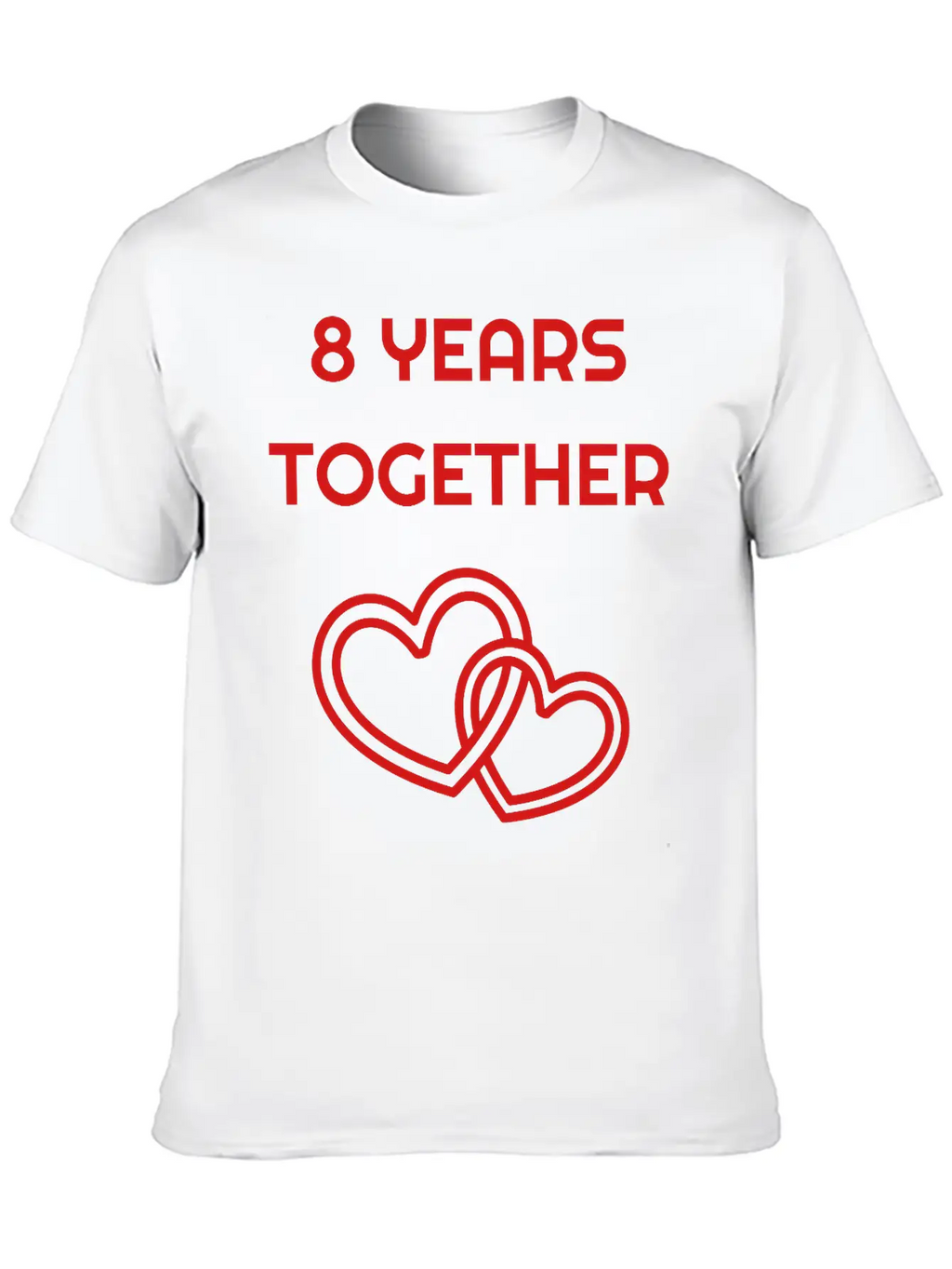 Marriage Mariage Wedding Anniversary 8 8th Bronze Unisex Short Sleeve Soft Cotton T-Shirt – Casual Everyday Wear