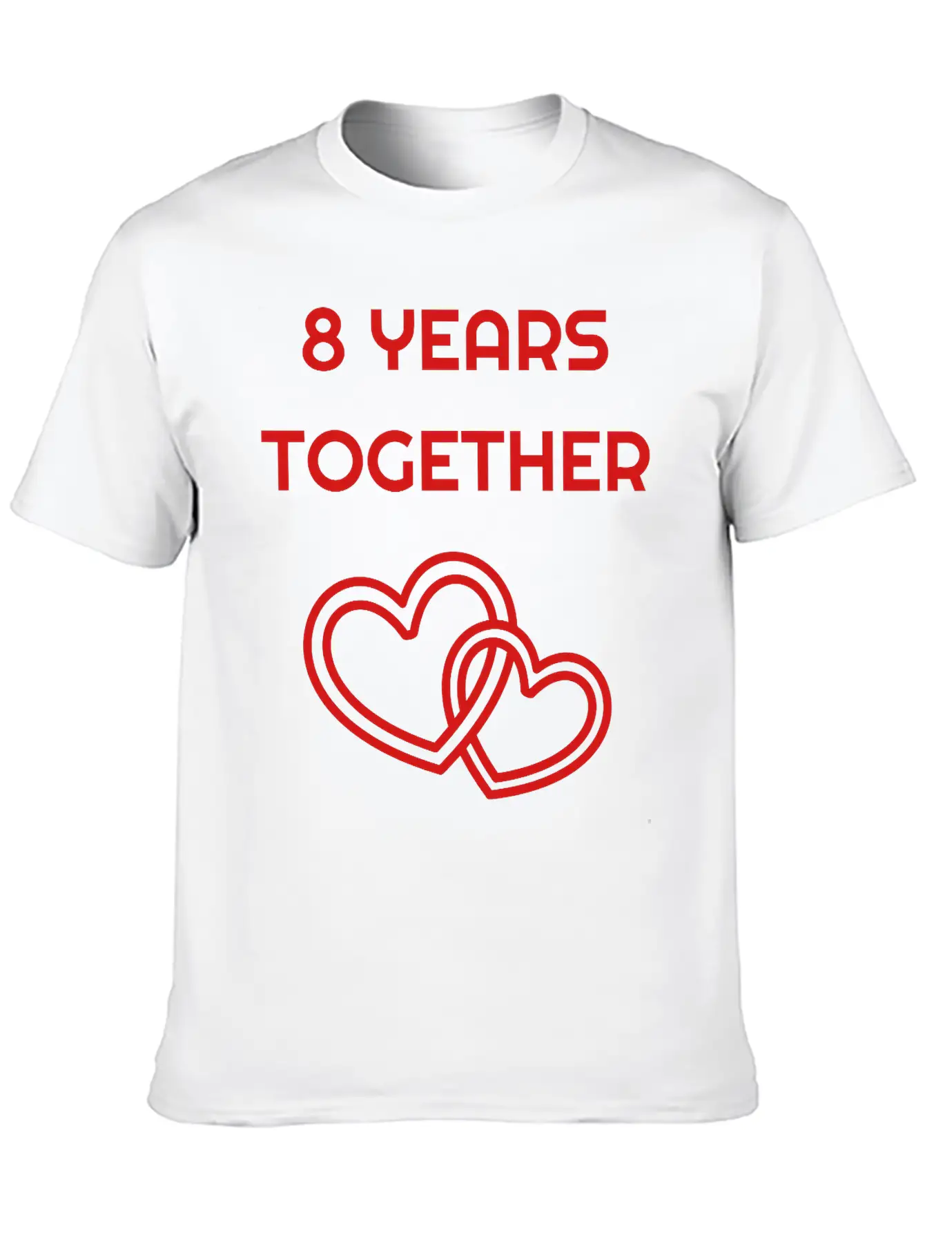 Marriage Mariage Wedding Anniversary 8 8th Bronze Unisex Short Sleeve Soft Cotton T-Shirt – Casual Everyday Wear