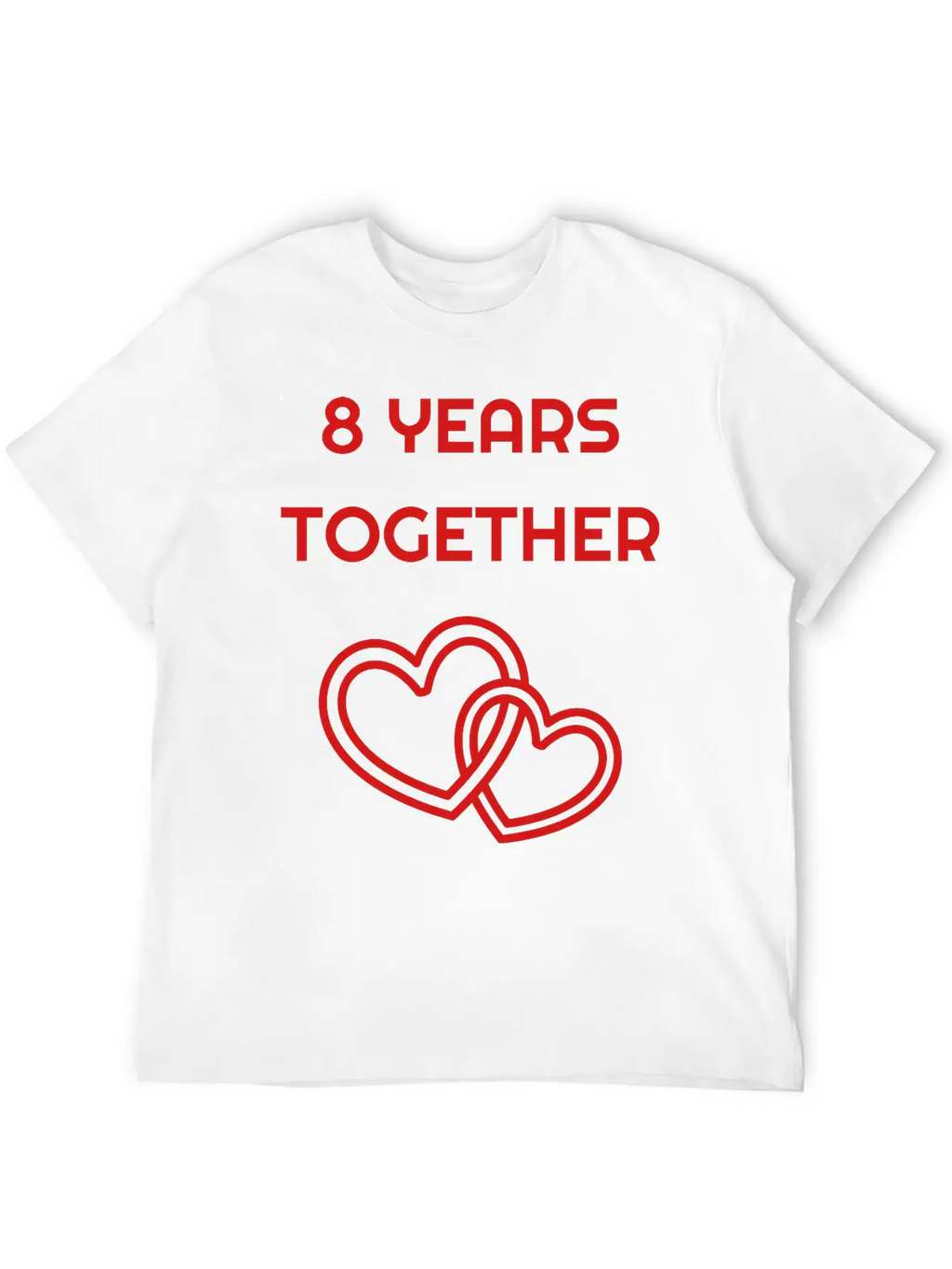 Marriage Mariage Wedding Anniversary 8 8th Bronze Unisex Short Sleeve Soft Cotton T-Shirt – Casual Everyday Wear