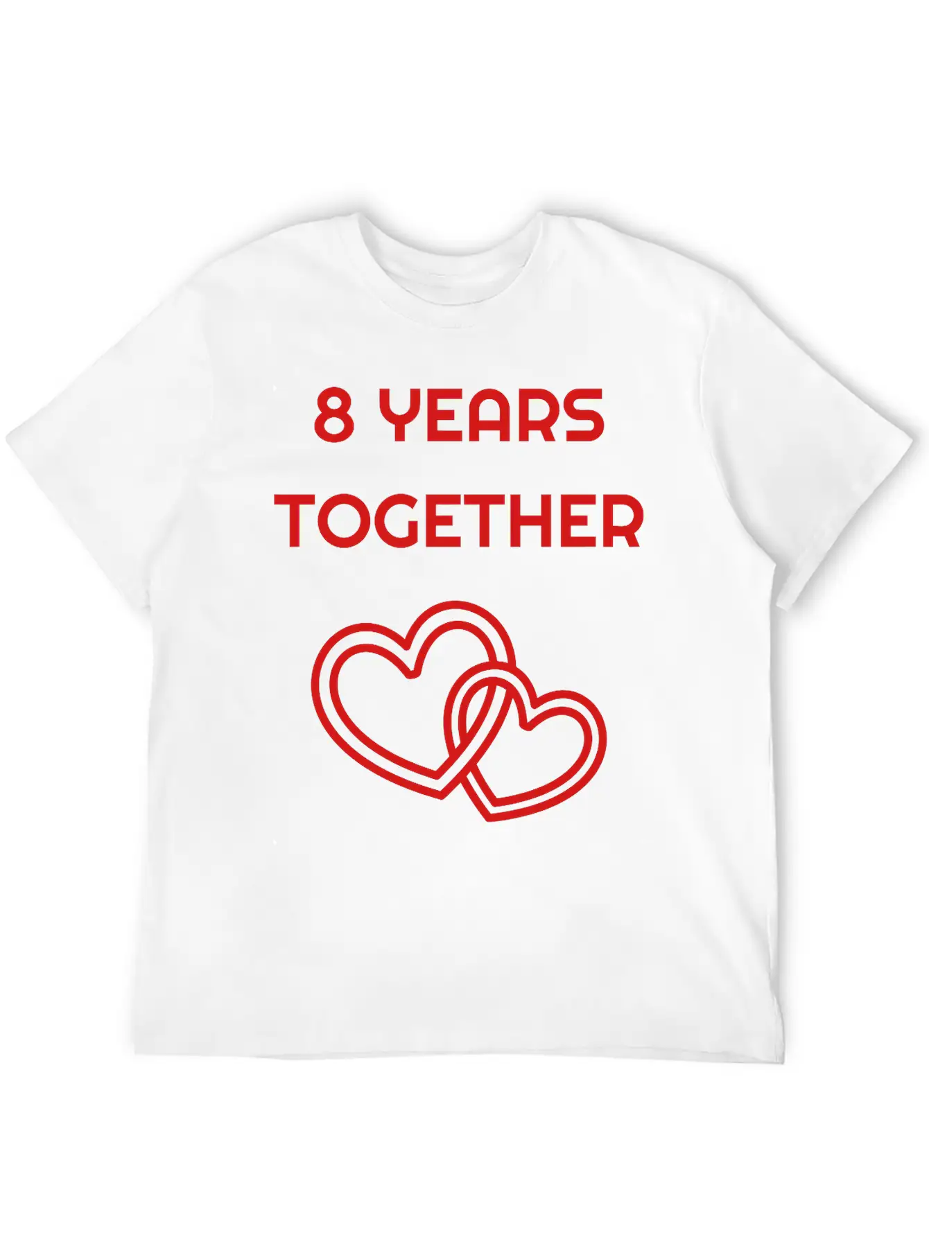 Marriage Mariage Wedding Anniversary 8 8th Bronze Unisex Short Sleeve Soft Cotton T-Shirt – Casual Everyday Wear