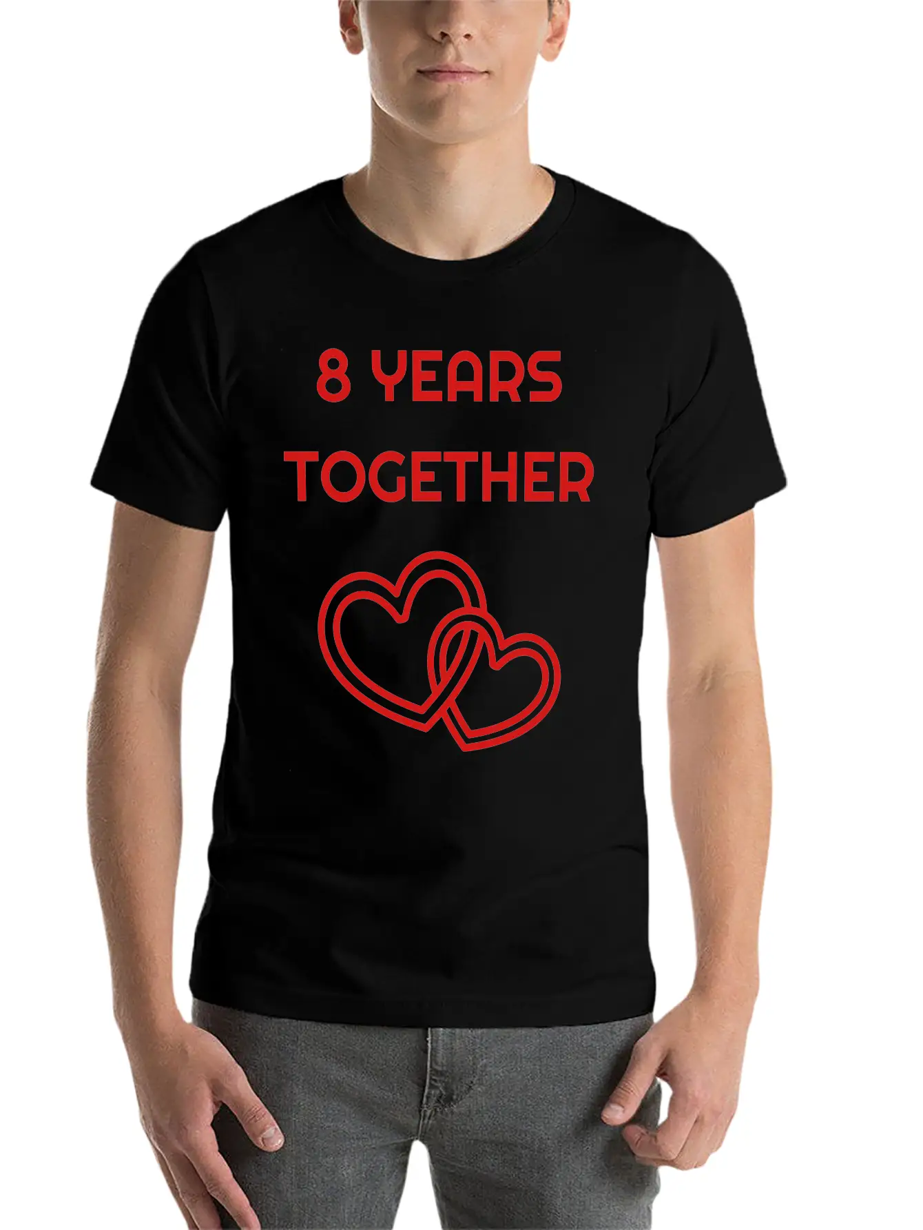 Marriage Mariage Wedding Anniversary 8 8th Bronze Unisex Short Sleeve Soft Cotton T-Shirt – Casual Everyday Wear