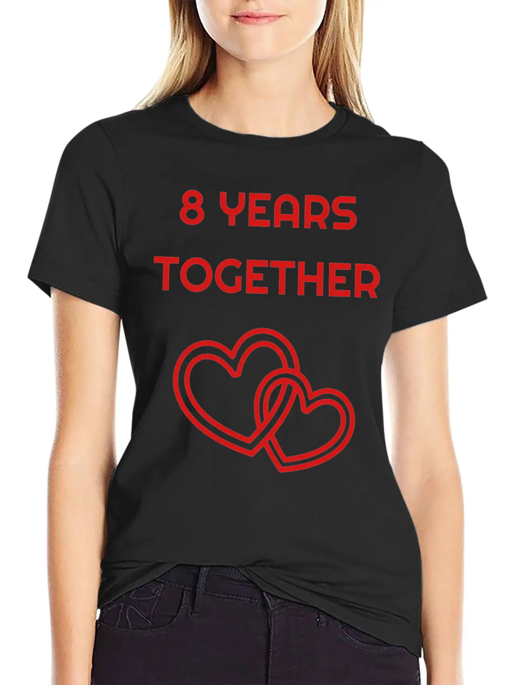 Marriage Mariage Wedding Anniversary 8 8th Bronze Unisex Short Sleeve Soft Cotton T-Shirt – Casual Everyday Wear