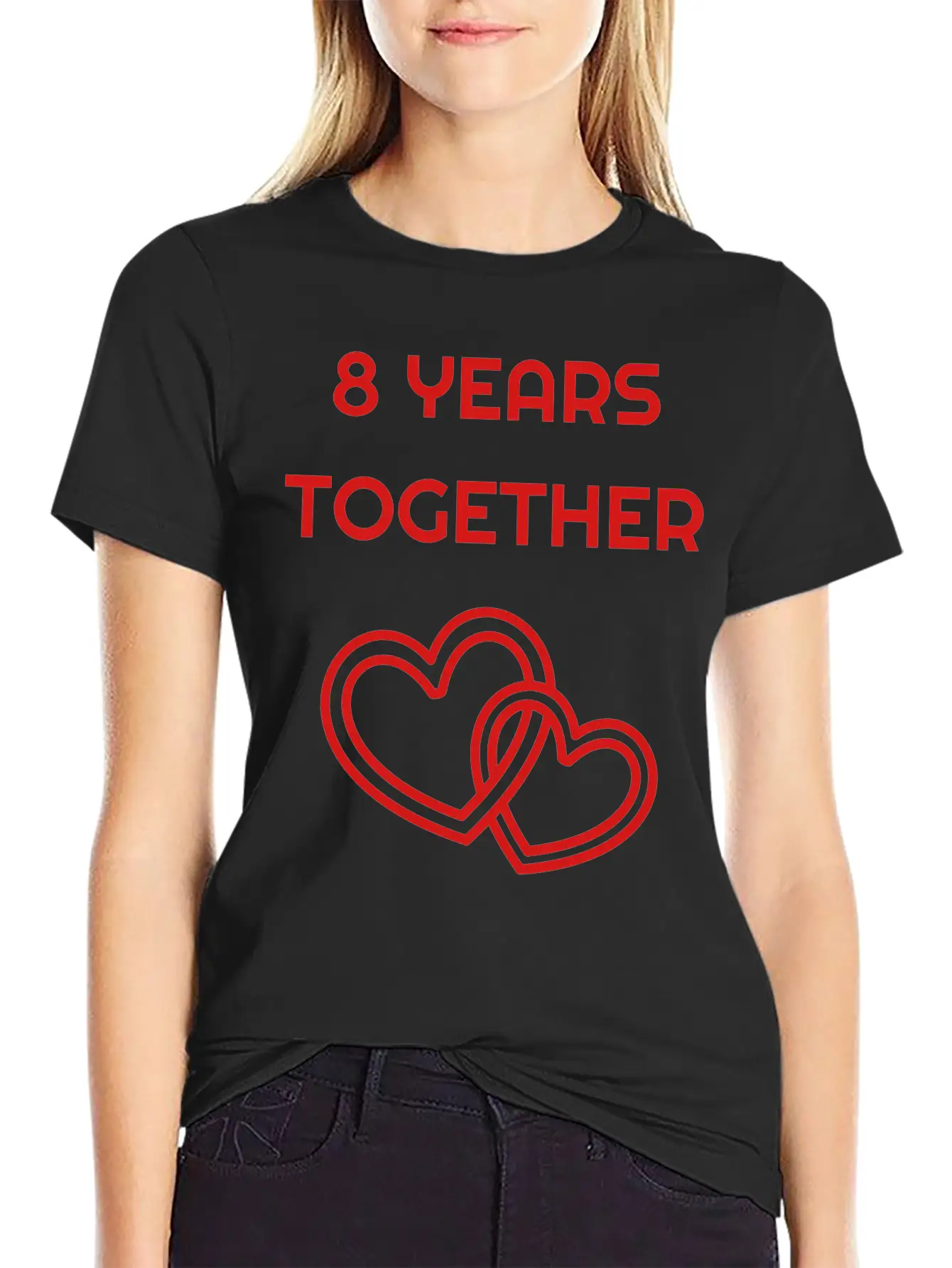Marriage Mariage Wedding Anniversary 8 8th Bronze Unisex Short Sleeve Soft Cotton T-Shirt – Casual Everyday Wear