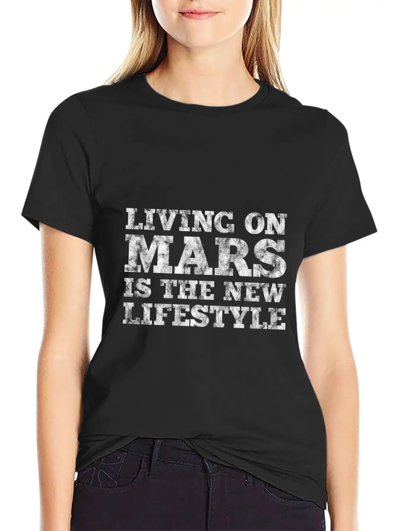 Mars Moon Universe Life Gift Idea Unisex Short Sleeve Soft Cotton T-Shirt – Casual Everyday Wear