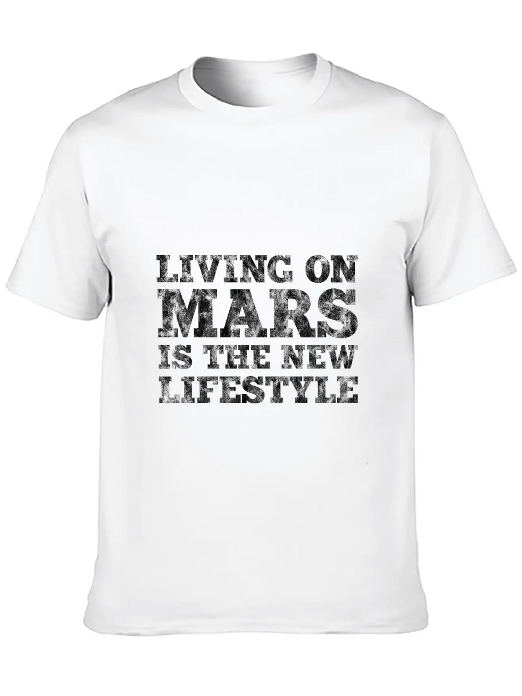 Mars Moon Universe Life Gift Idea Unisex Short Sleeve Soft Cotton T-Shirt – Casual Everyday Wear