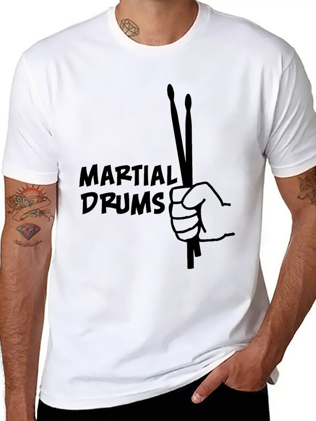 Martial Drums Unisex Casual T-Shirt – Clean Design For Daily Comfort