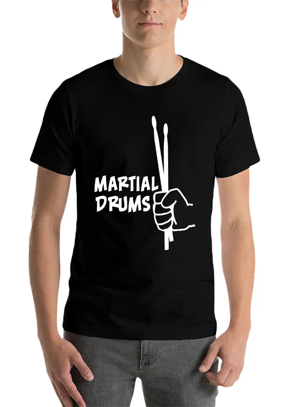 Martial Drums Unisex Casual T-Shirt – Clean Design For Daily Comfort