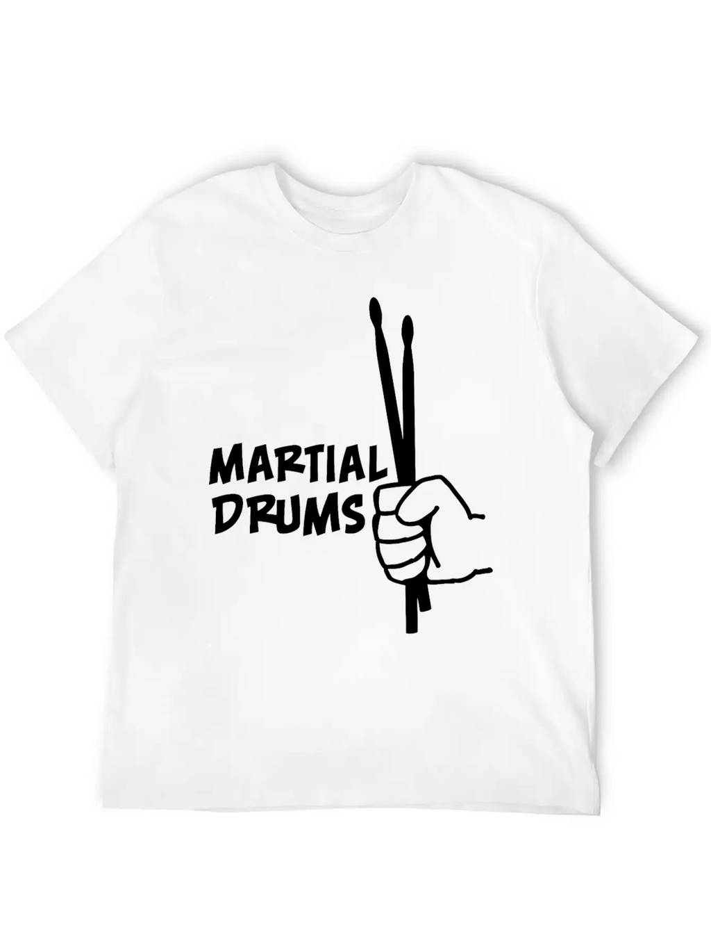 Martial Drums Unisex Casual T-Shirt – Clean Design For Daily Comfort
