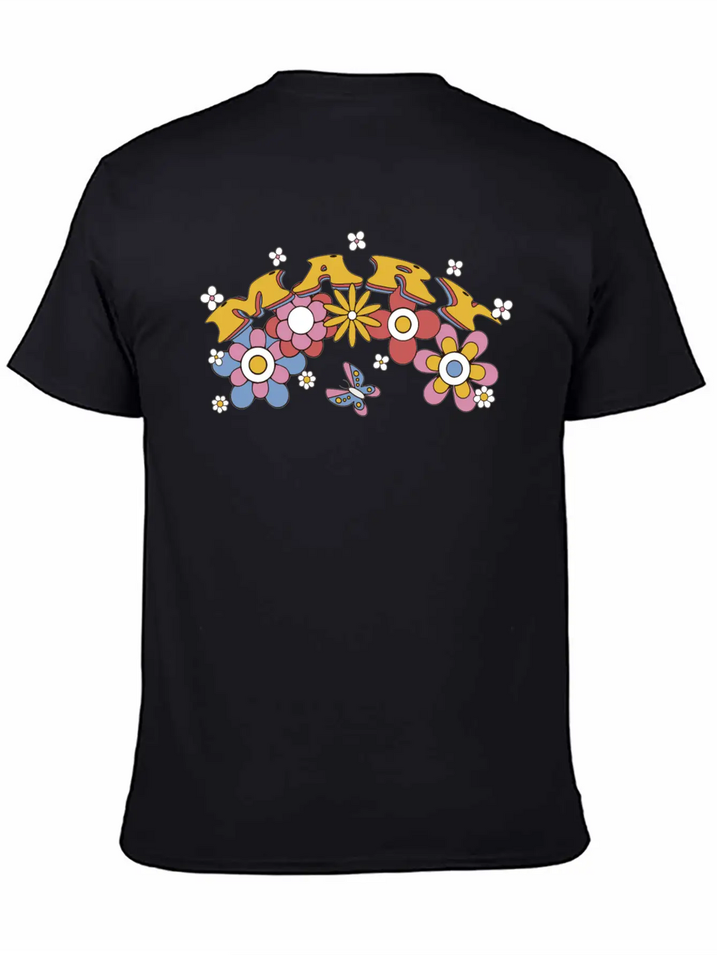 Mary Groovy Flower Tie Dye, Mary Hippie Flower Breathable Soft Cotton T-Shirt – Timeless Casual Look