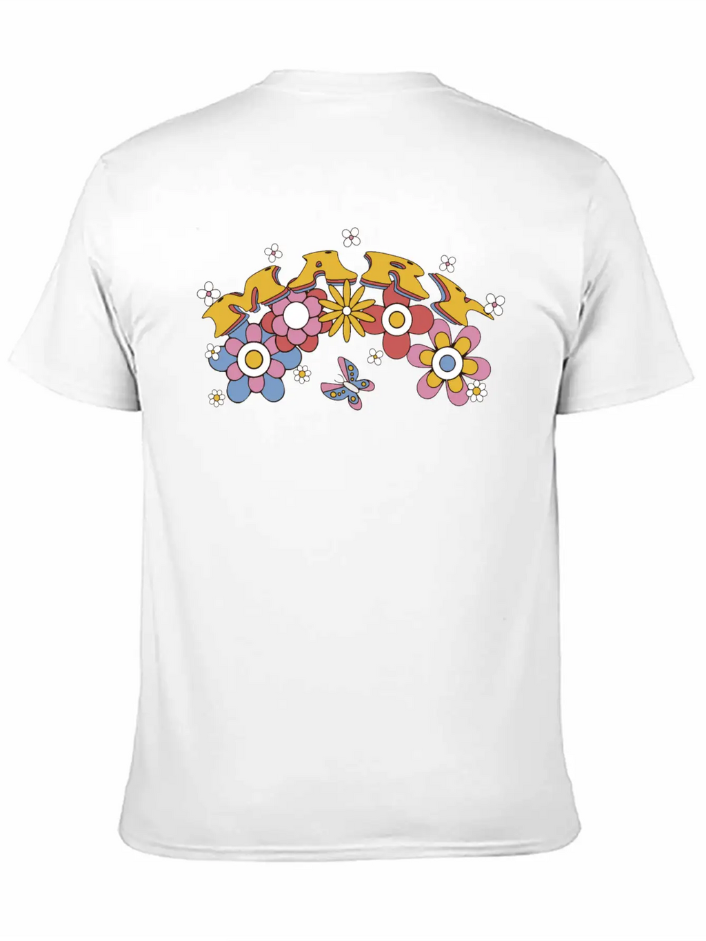Mary Groovy Flower Tie Dye, Mary Hippie Flower Breathable Soft Cotton T-Shirt – Timeless Casual Look