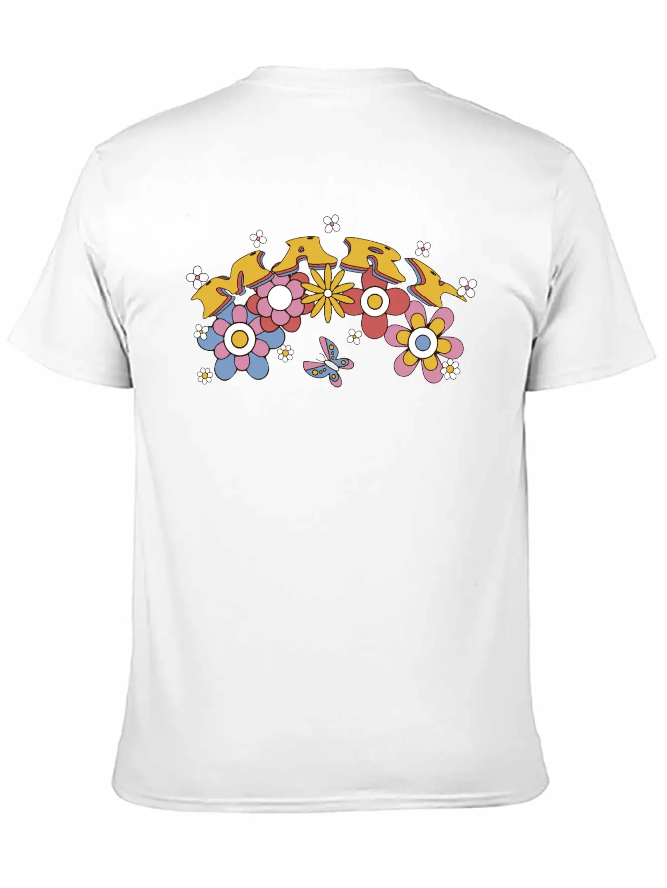 Mary Groovy Flower Tie Dye, Mary Hippie Flower Breathable Soft Cotton T-Shirt – Timeless Casual Look