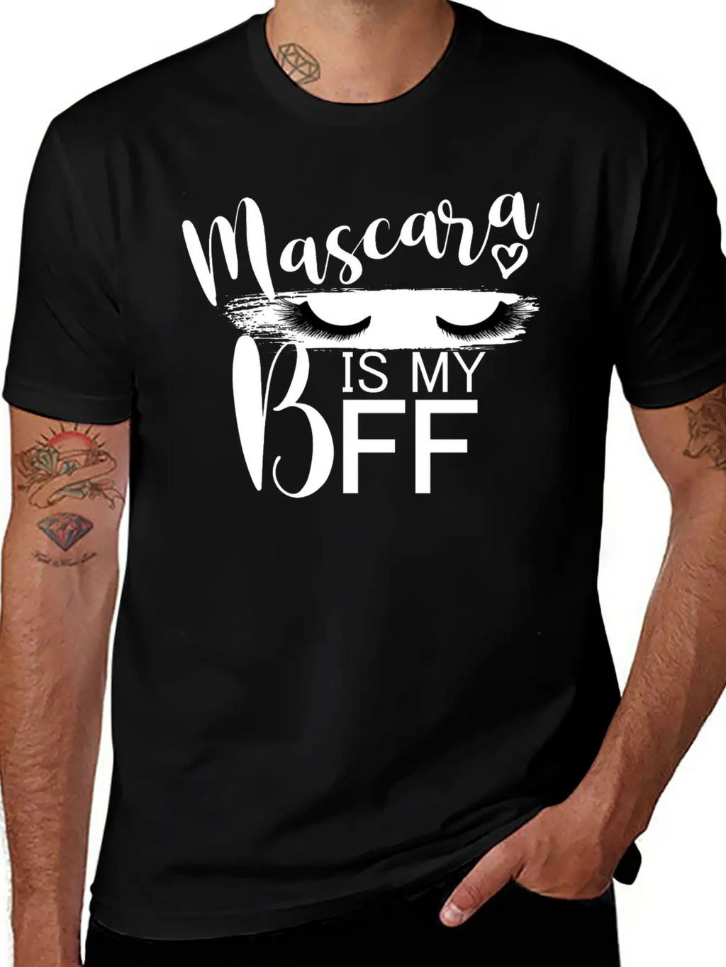 Mascara Is My BFF I Lashes Unisex Casual T-Shirt – Clean Design For Daily Comfort
