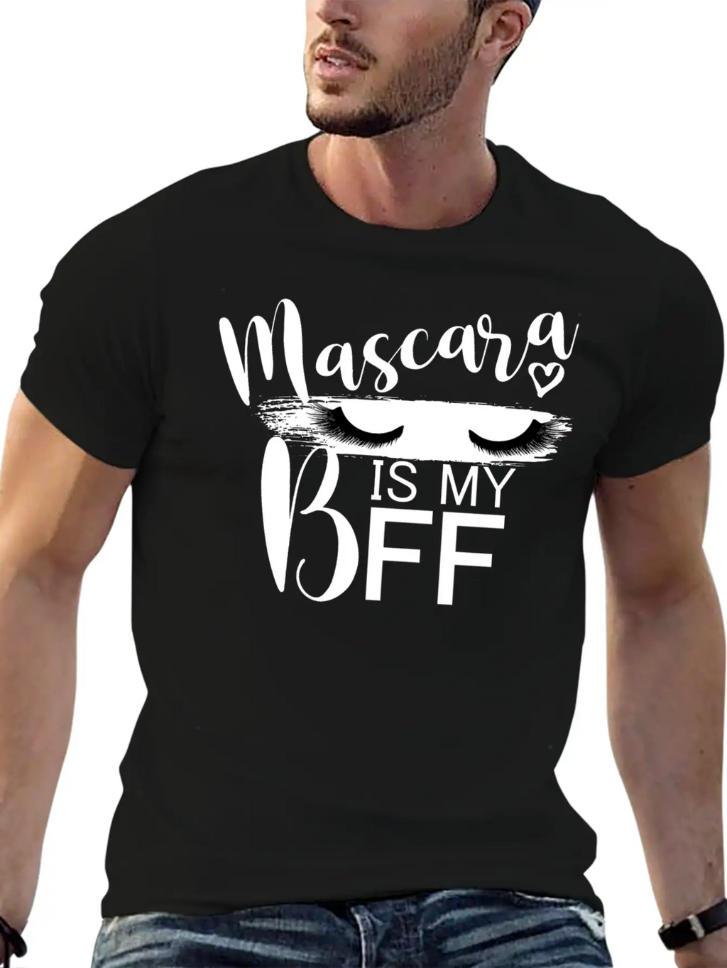 Mascara Is My BFF I Lashes Unisex Casual T-Shirt – Clean Design For Daily Comfort