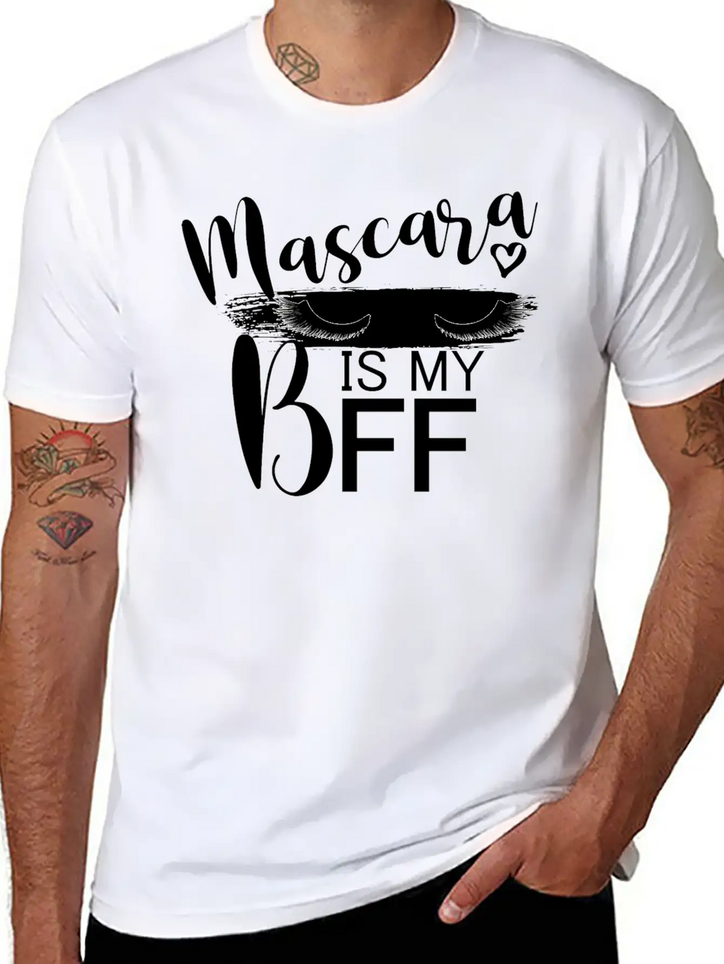 Mascara Is My BFF I Lashes Unisex Casual T-Shirt – Clean Design For Daily Comfort