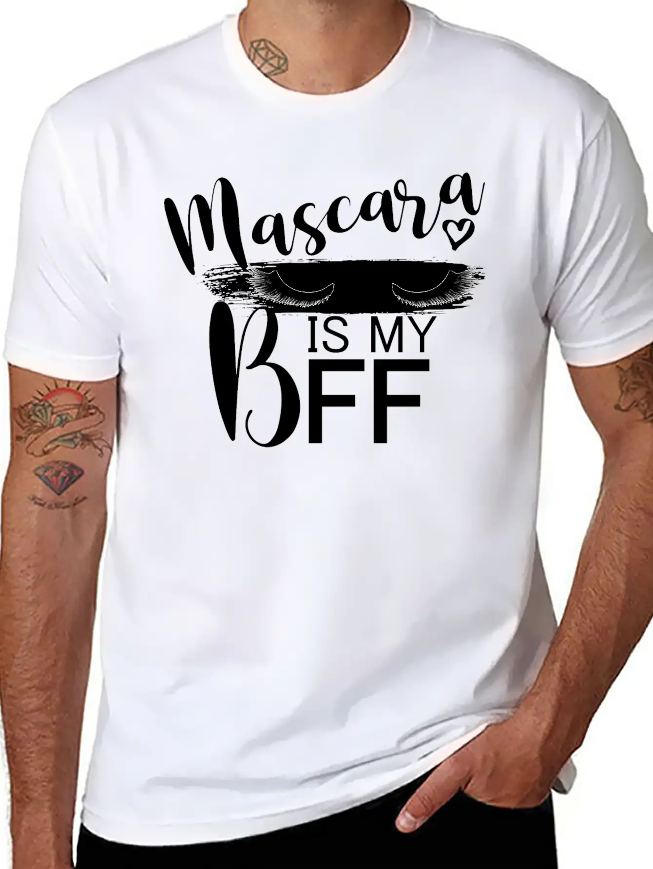 Mascara Is My BFF I Lashes Unisex Casual T-Shirt – Clean Design For Daily Comfort