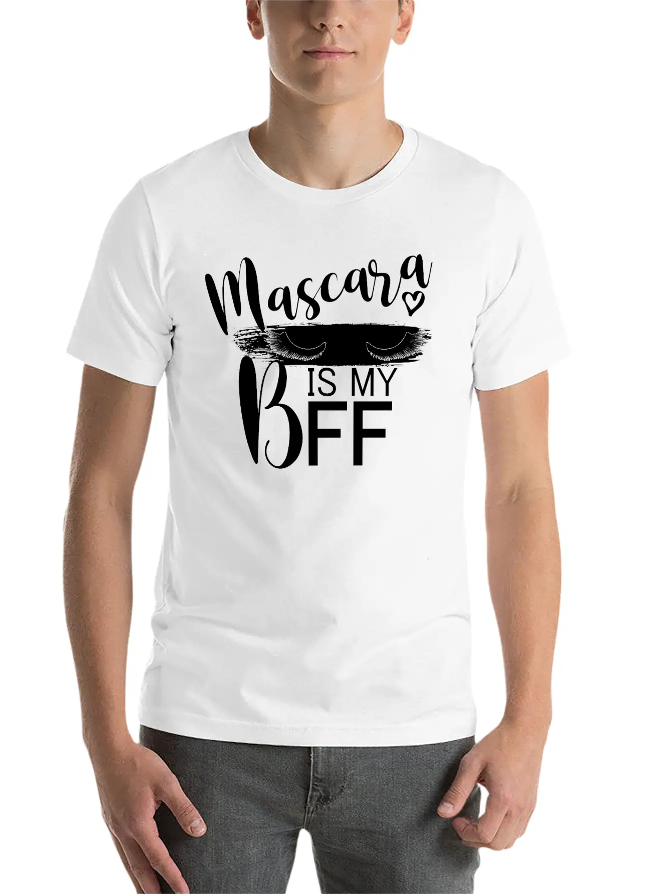 Mascara Is My BFF I Lashes Unisex Casual T-Shirt – Clean Design For Daily Comfort