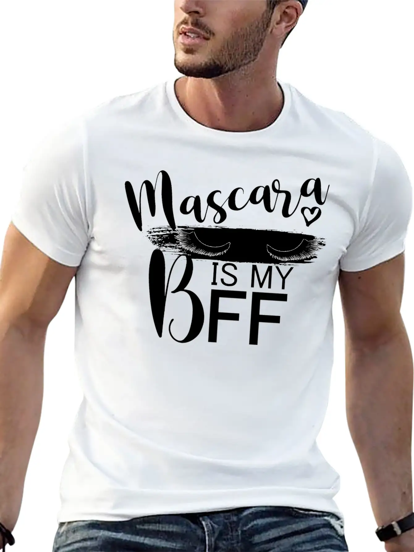 Mascara Is My BFF I Lashes Unisex Casual T-Shirt – Clean Design For Daily Comfort