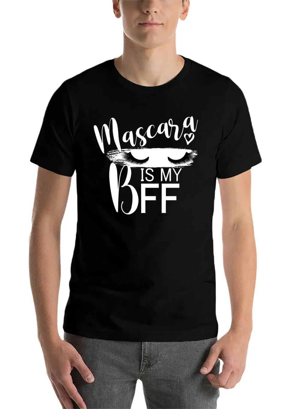Mascara Is My BFF I Lashes Unisex Casual T-Shirt – Clean Design For Daily Comfort
