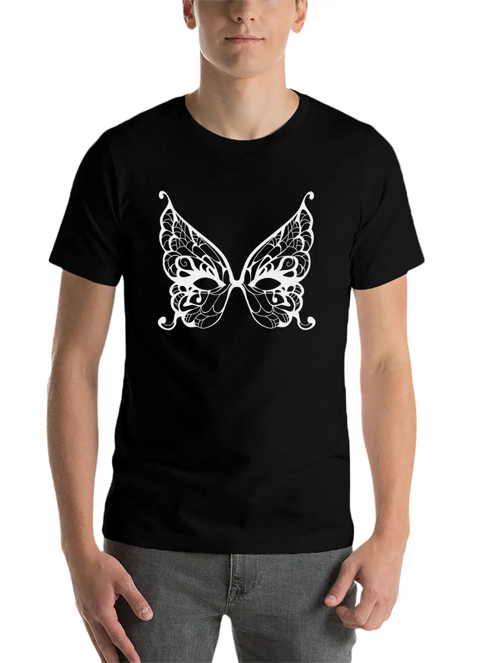Mask Unisex Casual T-Shirt – Clean Design For Daily Comfort