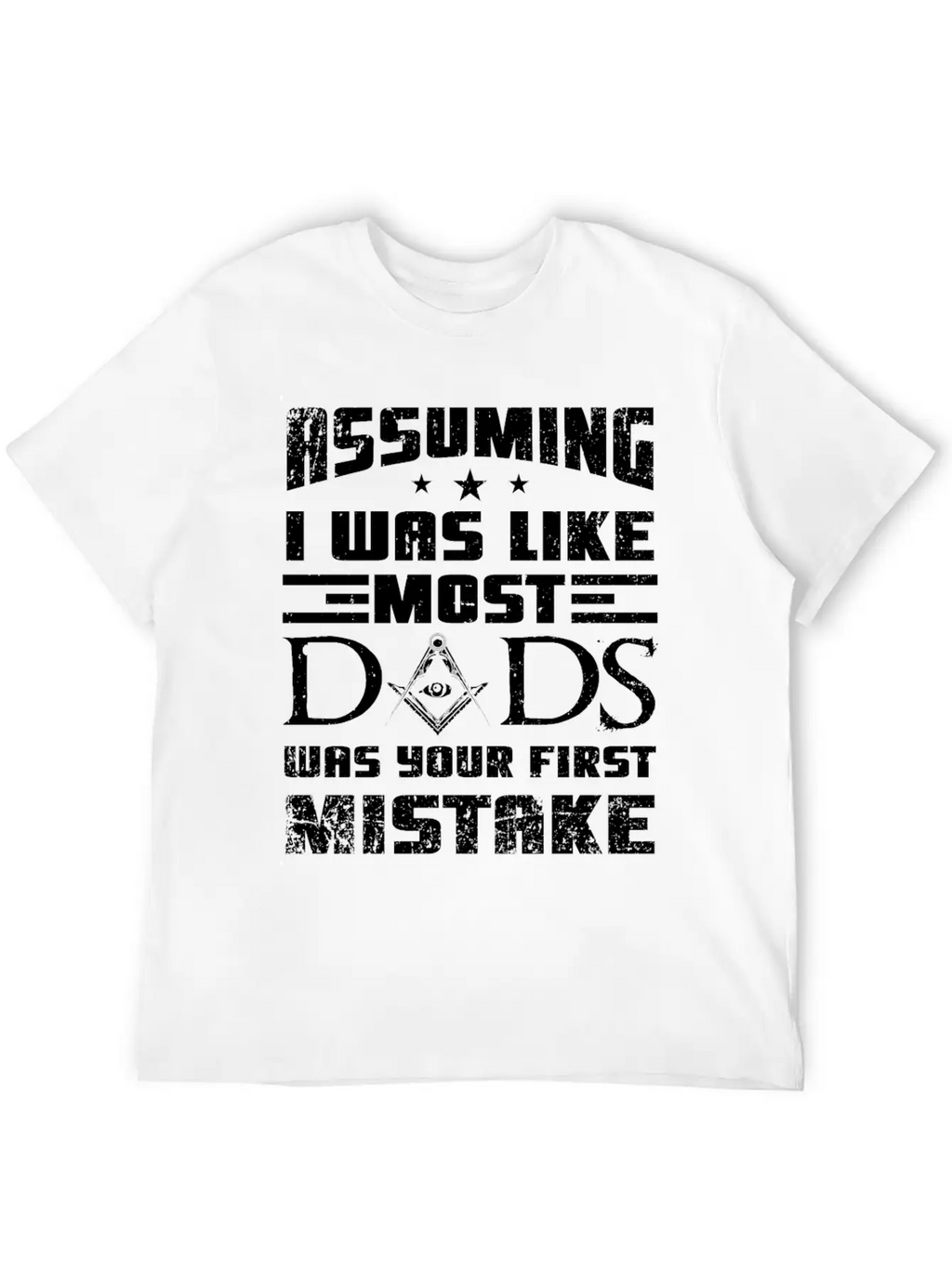 Masonic Dad Gift Casual Graphic T-Shirt – Simple And Comfortable Daily Wear