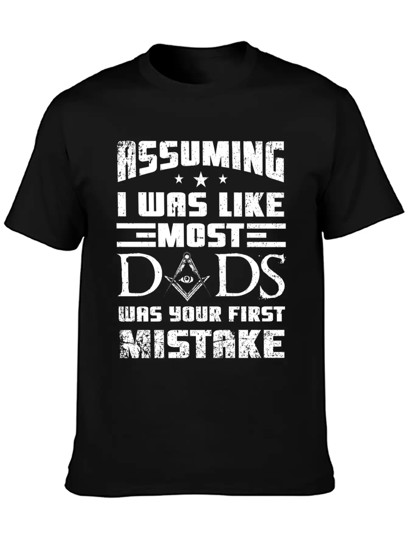 Masonic Dad Gift Casual Graphic T-Shirt – Simple And Comfortable Daily Wear