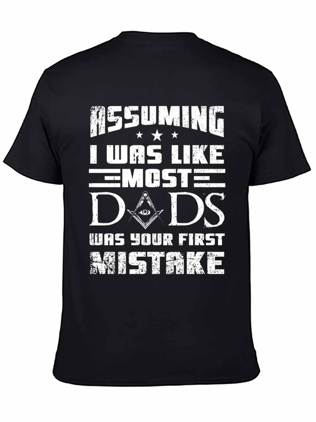 Masonic Dad Gift Casual Graphic T-Shirt – Simple And Comfortable Daily Wear