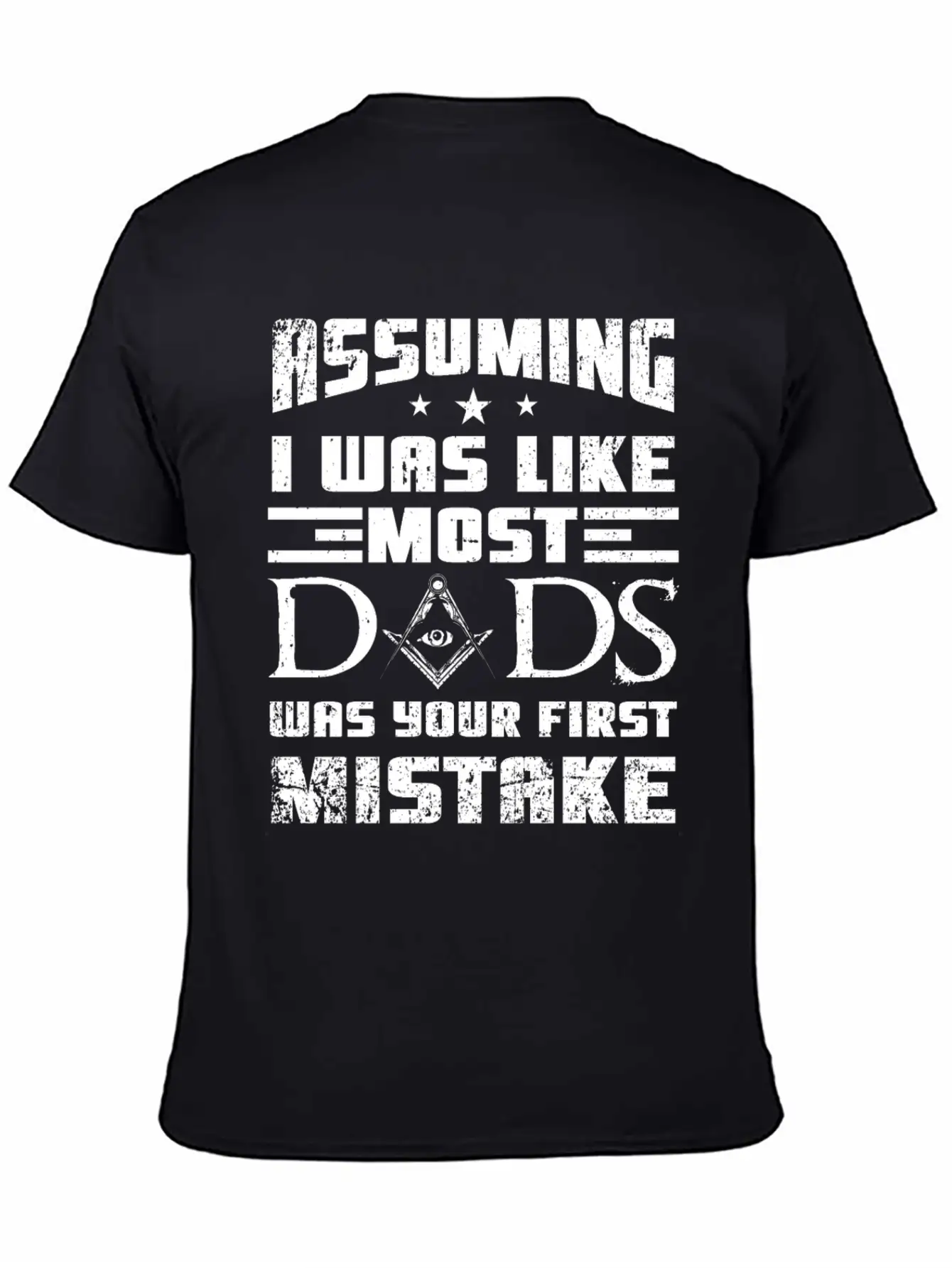 Masonic Dad Gift Casual Graphic T-Shirt – Simple And Comfortable Daily Wear