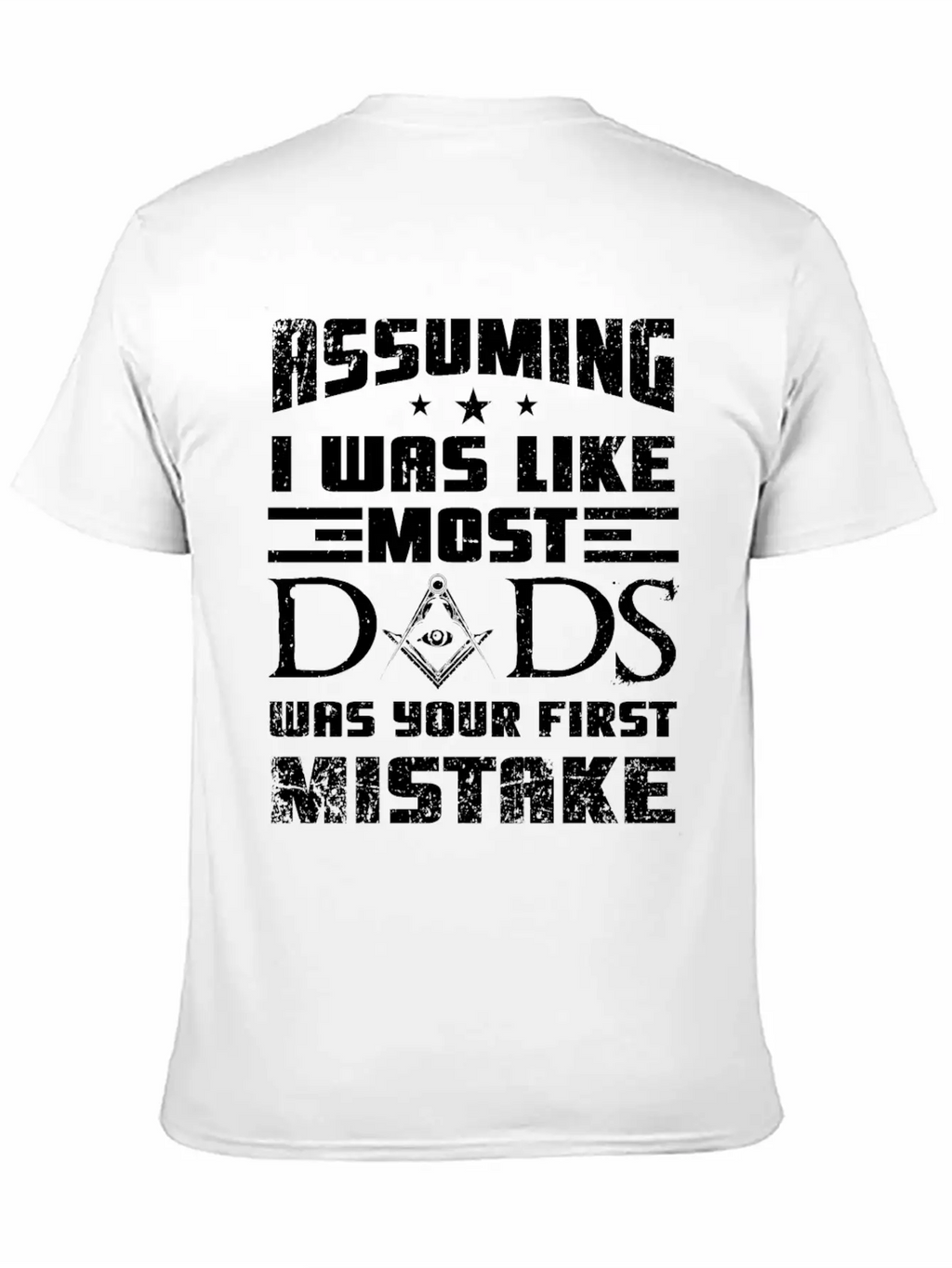 Masonic Dad Gift Casual Graphic T-Shirt – Simple And Comfortable Daily Wear