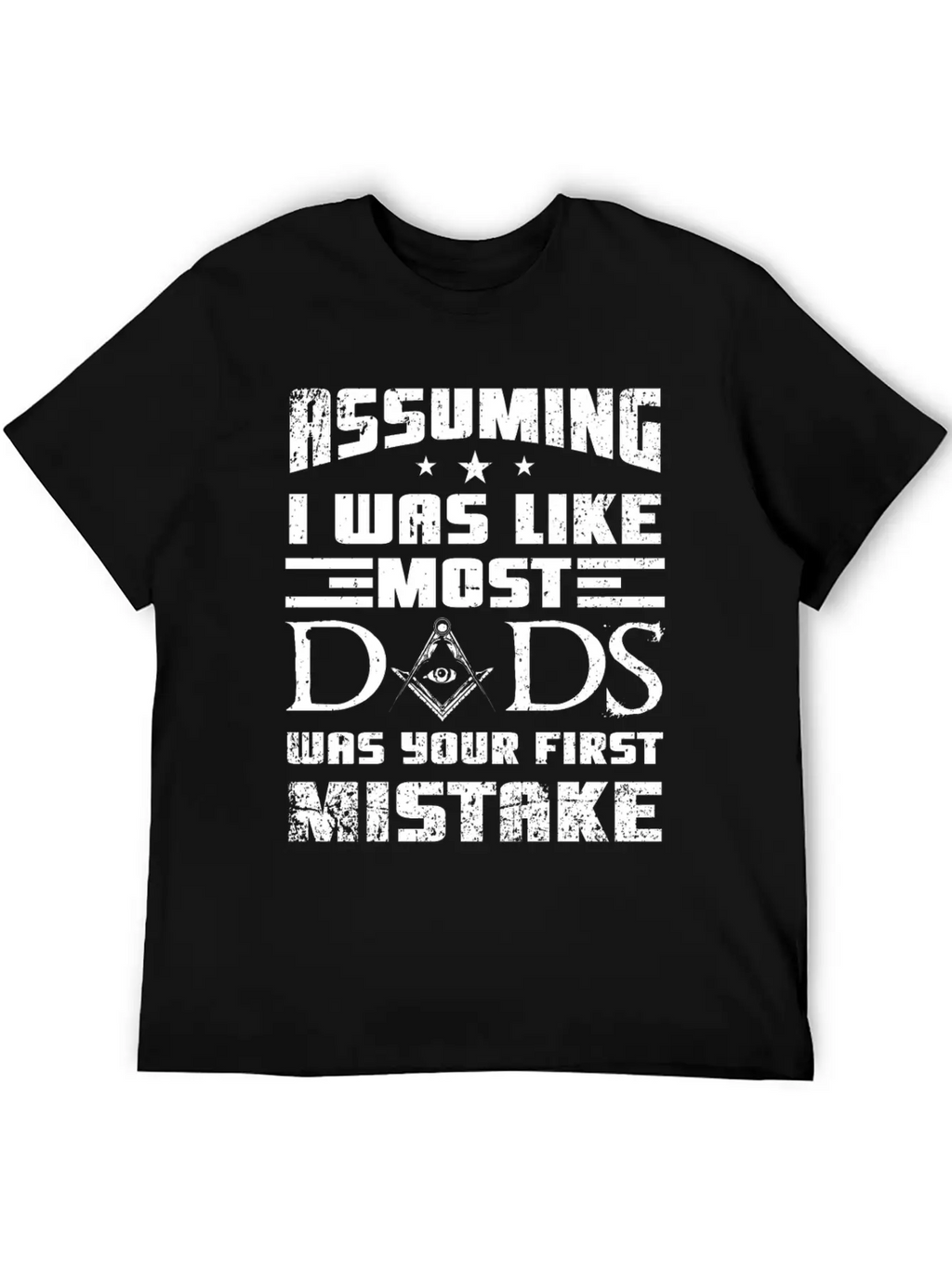 Masonic Dad Gift Casual Graphic T-Shirt – Simple And Comfortable Daily Wear