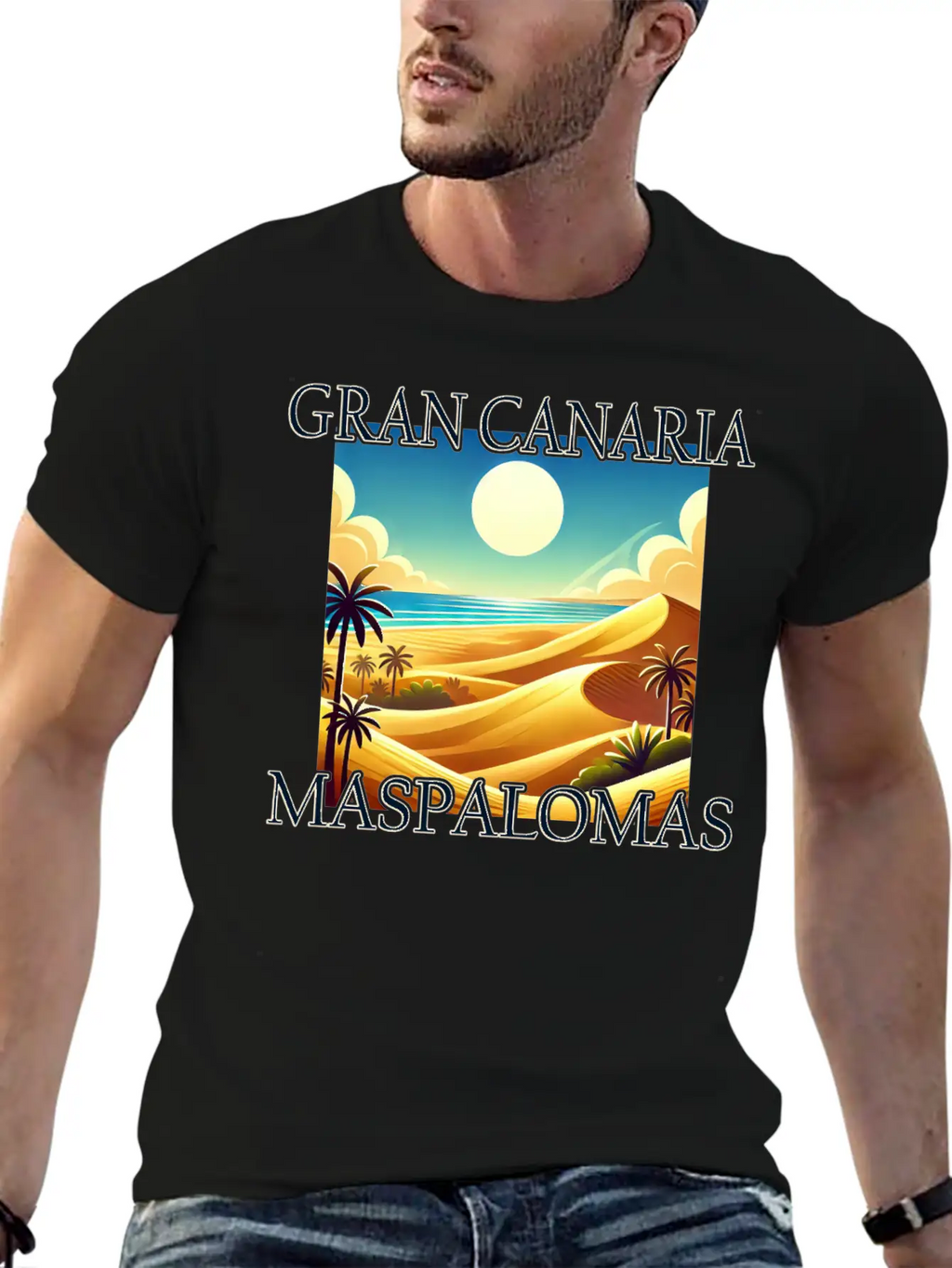 Maspalomas Dunes Beach Desert Gran Canaria Unisex Casual T-Shirt – Clean Design For Daily Comfort