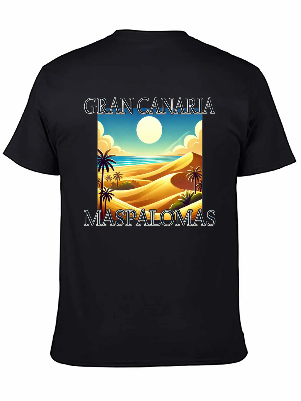 Maspalomas Dunes Beach Desert Gran Canaria Unisex Casual T-Shirt – Clean Design For Daily Comfort