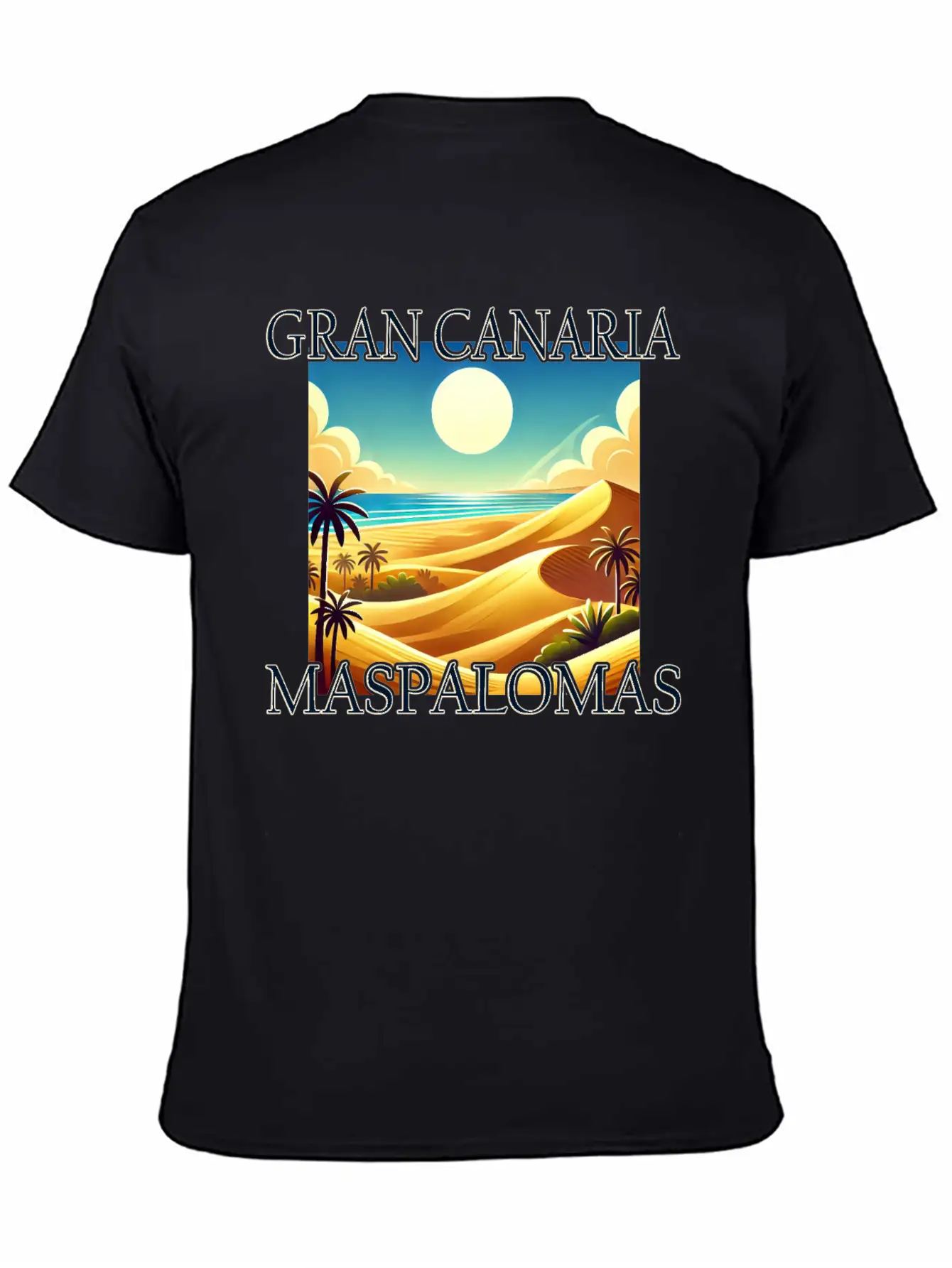 Maspalomas Dunes Beach Desert Gran Canaria Unisex Casual T-Shirt – Clean Design For Daily Comfort