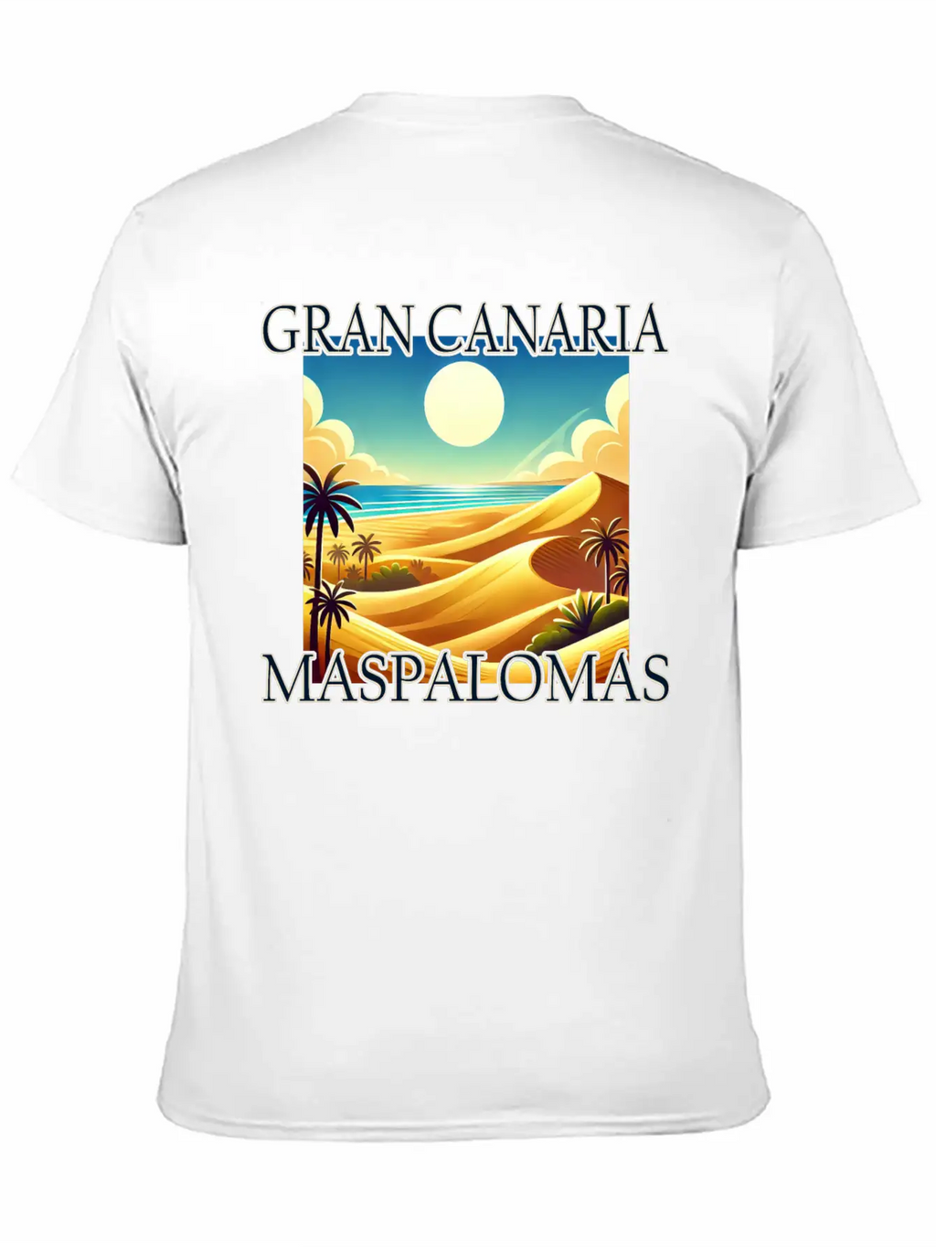 Maspalomas Dunes Beach Desert Gran Canaria Unisex Casual T-Shirt – Clean Design For Daily Comfort