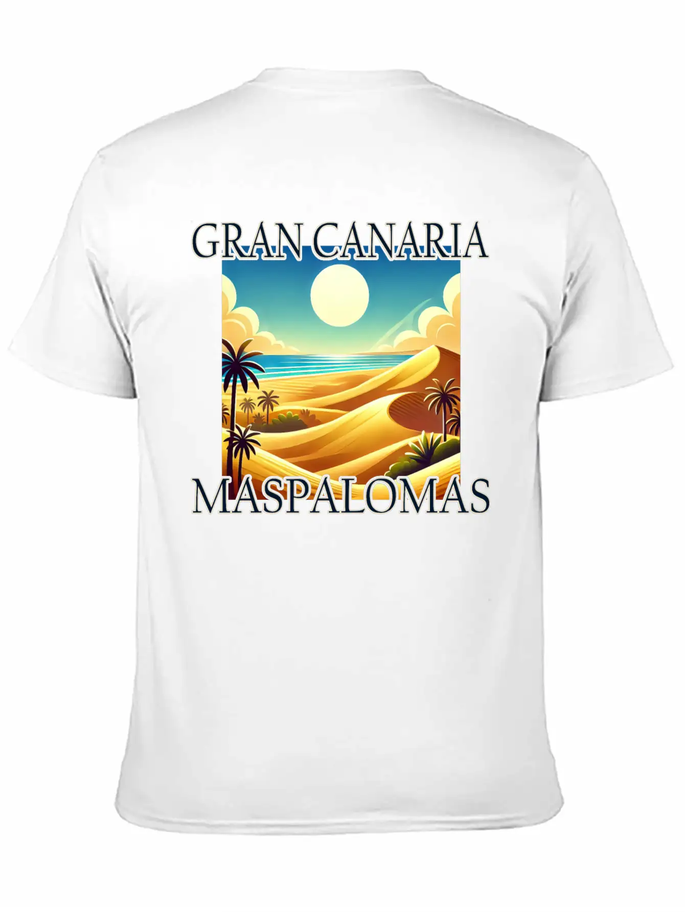 Maspalomas Dunes Beach Desert Gran Canaria Unisex Casual T-Shirt – Clean Design For Daily Comfort