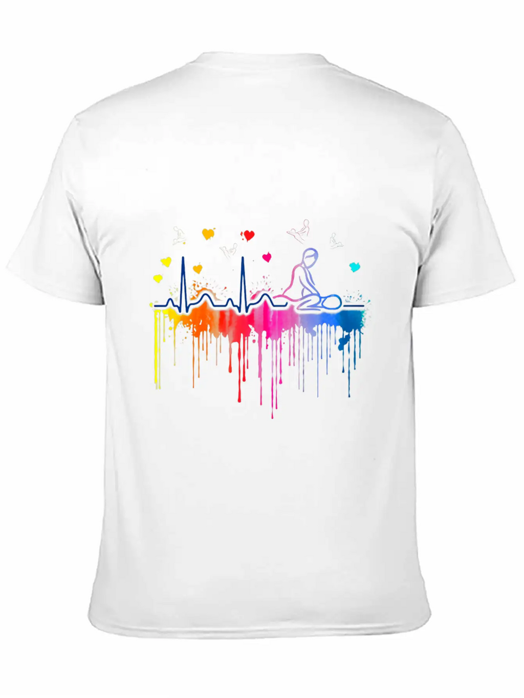 Massage Therapist Beat Colors Art Breathable Soft Cotton T-Shirt – Timeless Casual Look