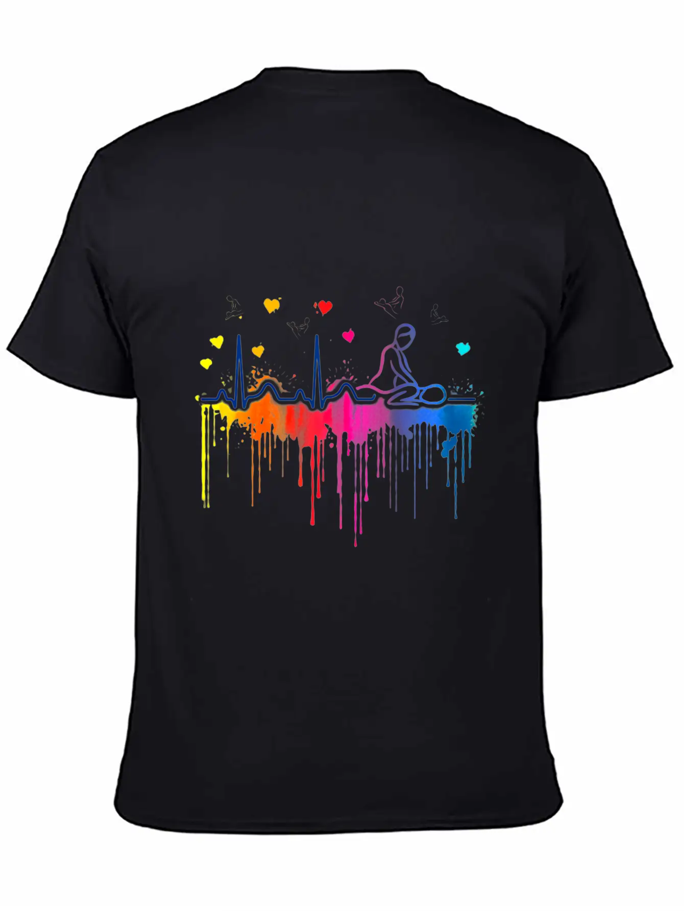 Massage Therapist Beat Colors Art Breathable Soft Cotton T-Shirt – Timeless Casual Look