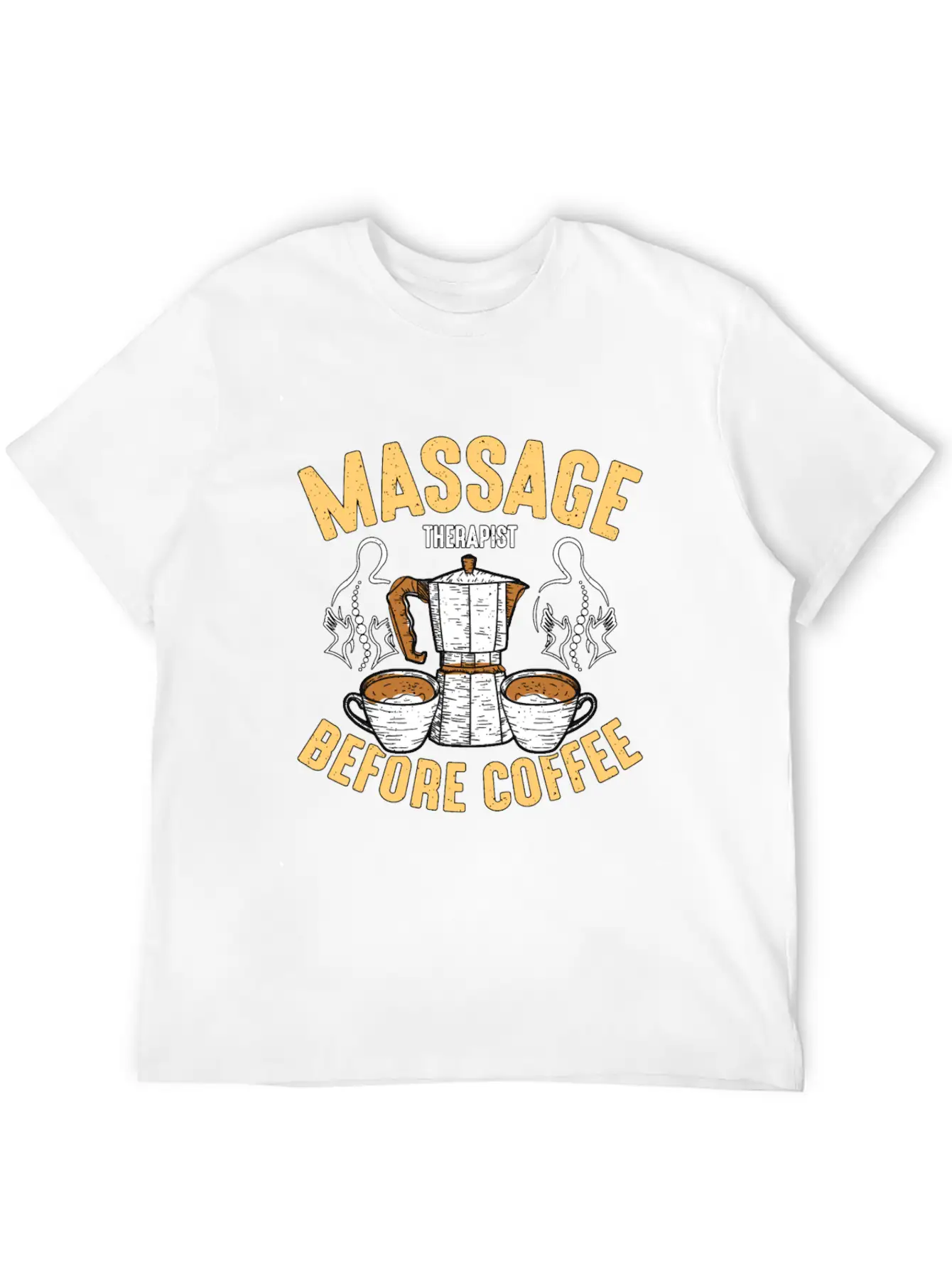 Massage Therapist Before Chiropractor Coffee Lover Classic Fit Graphic Tee For Daily Comfort – Unisex Cotton Shirt