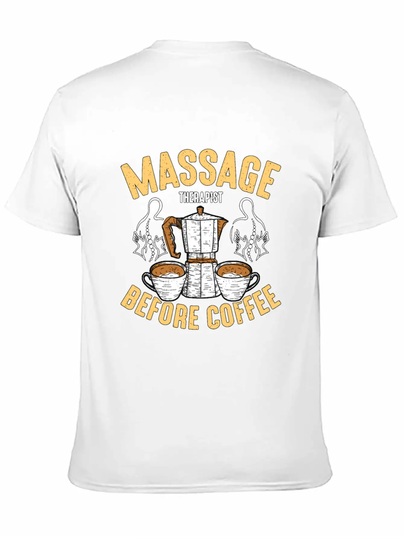 Massage Therapist Before Chiropractor Coffee Lover Classic Fit Graphic Tee For Daily Comfort – Unisex Cotton Shirt