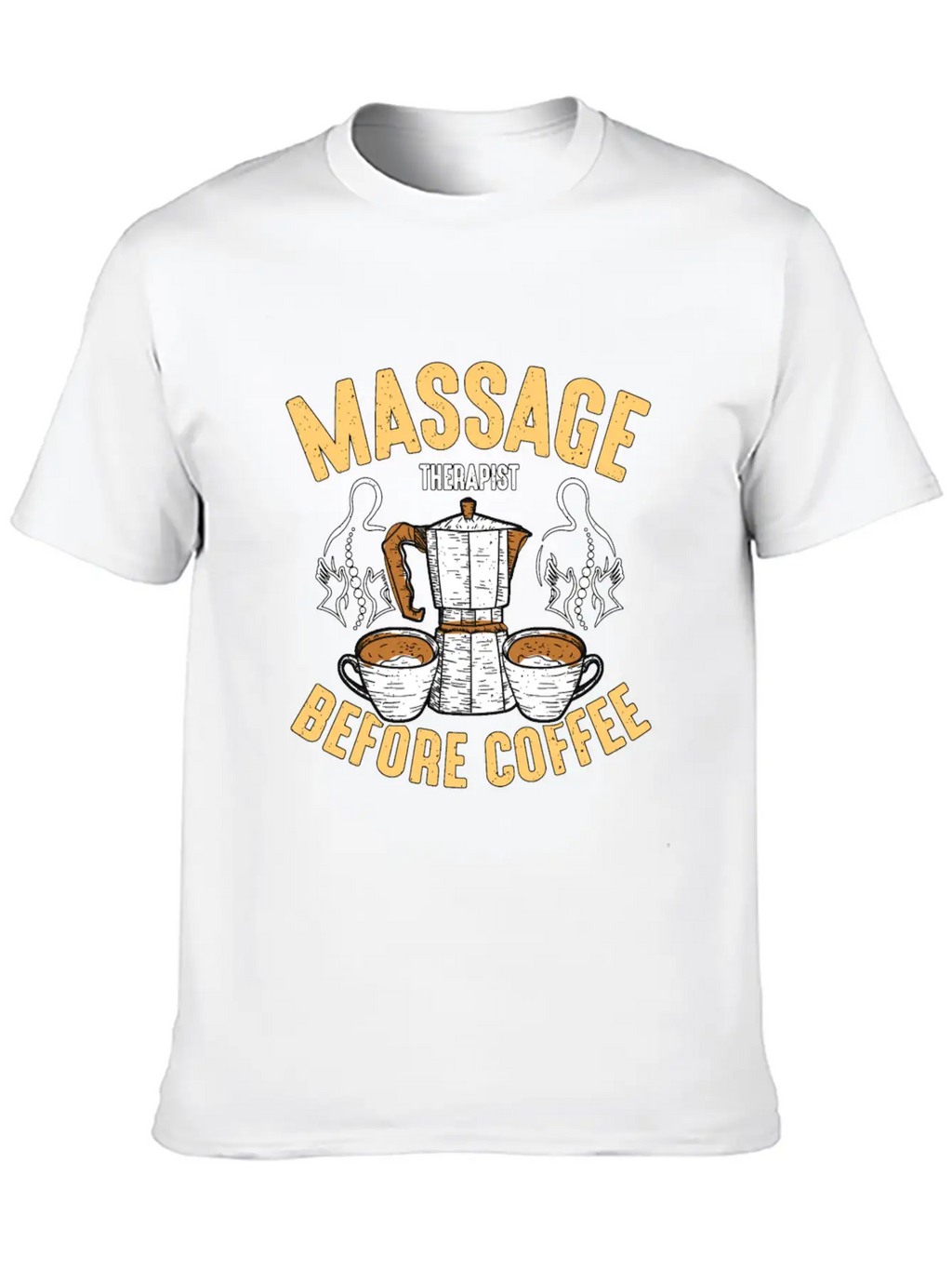 Massage Therapist Before Chiropractor Coffee Lover Classic Fit Graphic Tee For Daily Comfort – Unisex Cotton Shirt