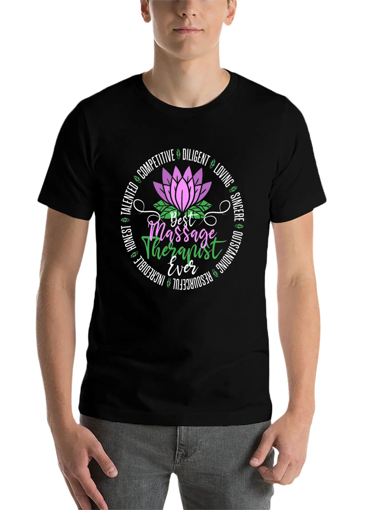 Massage Therapist Physical Therapy Casual Graphic T-Shirt – Simple And Comfortable Daily Wear